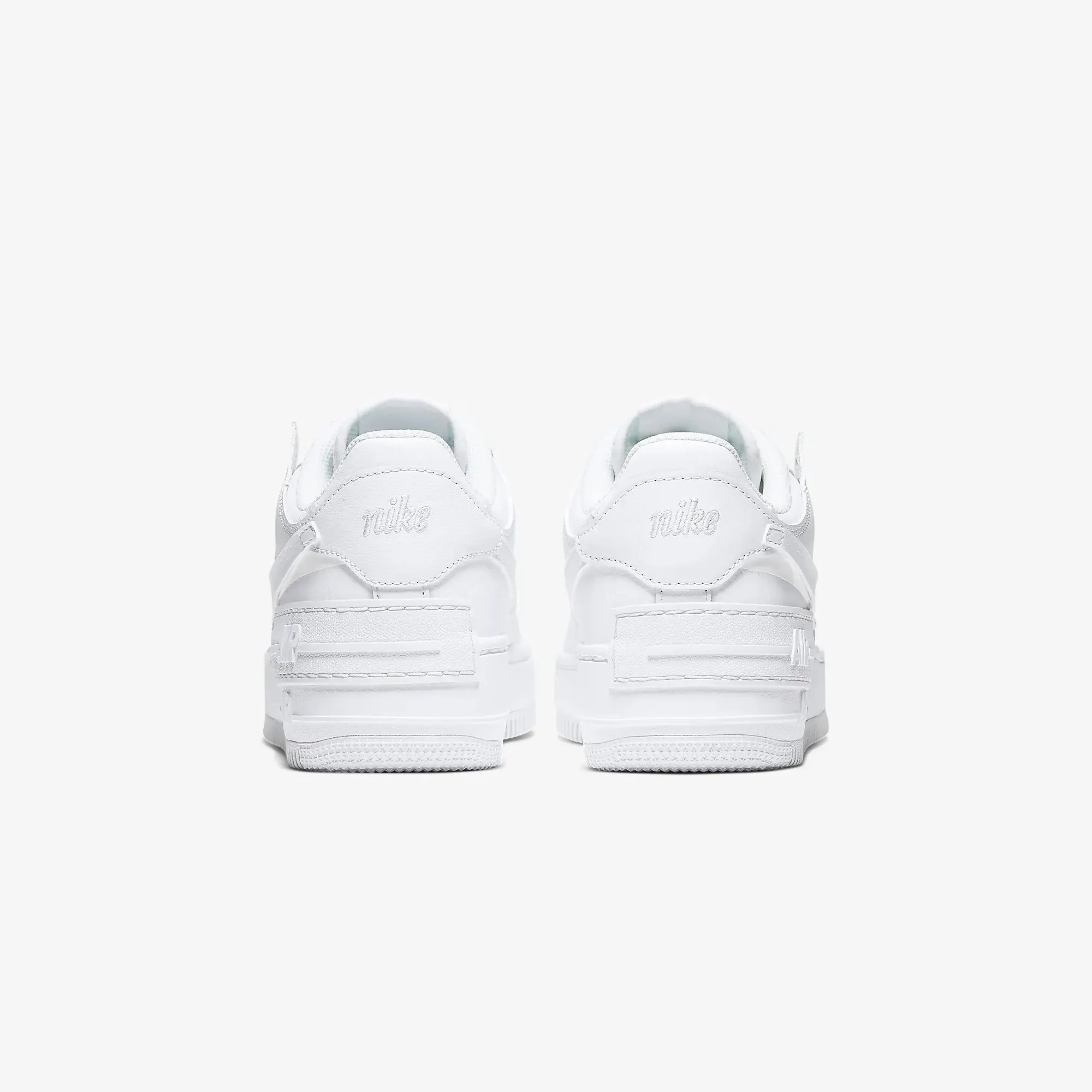 Nike | AIR FORCE 1 { SHADOW WHITE Compact Build Breathable Quarter Panels