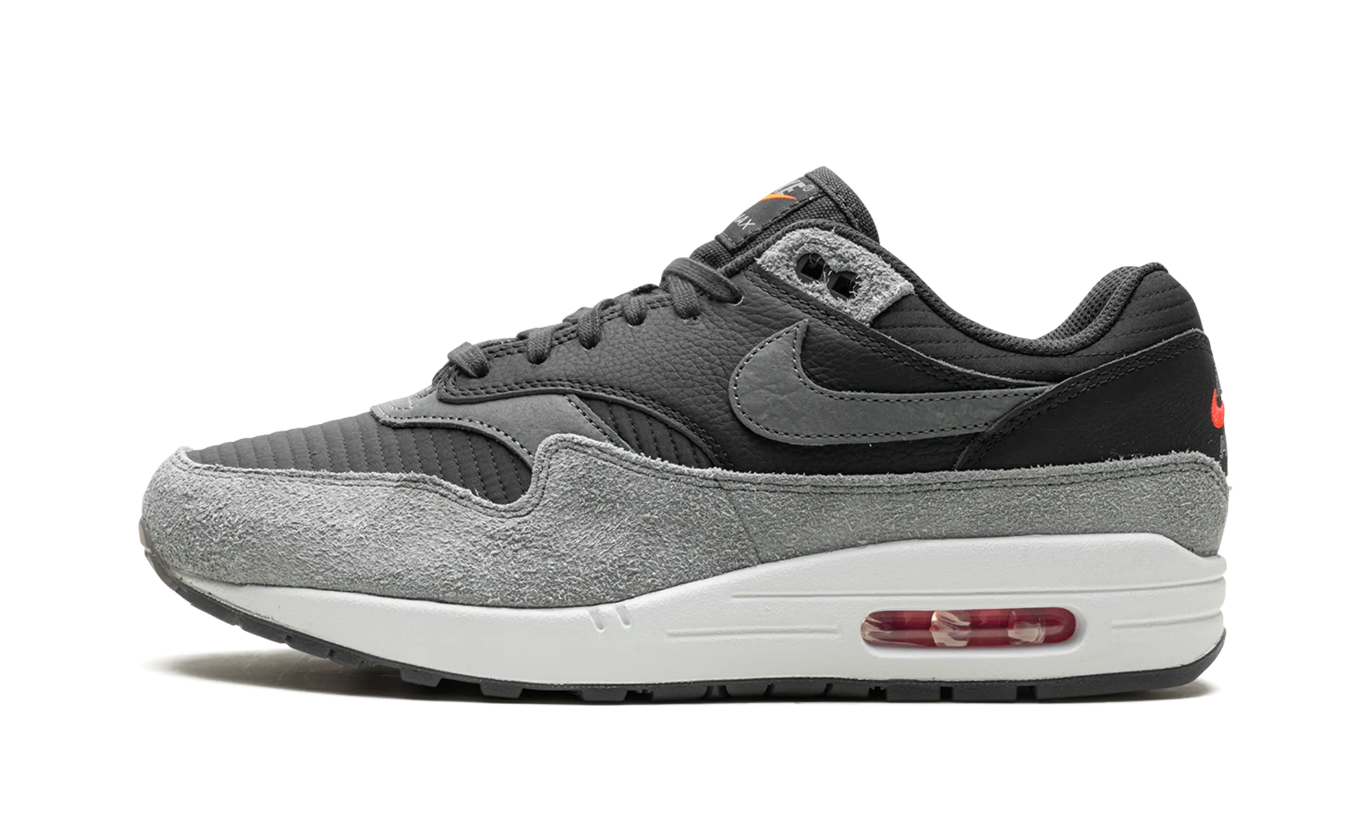 running on asphalt Balance Nike Air Max 1 PRM "Smoke Grey"