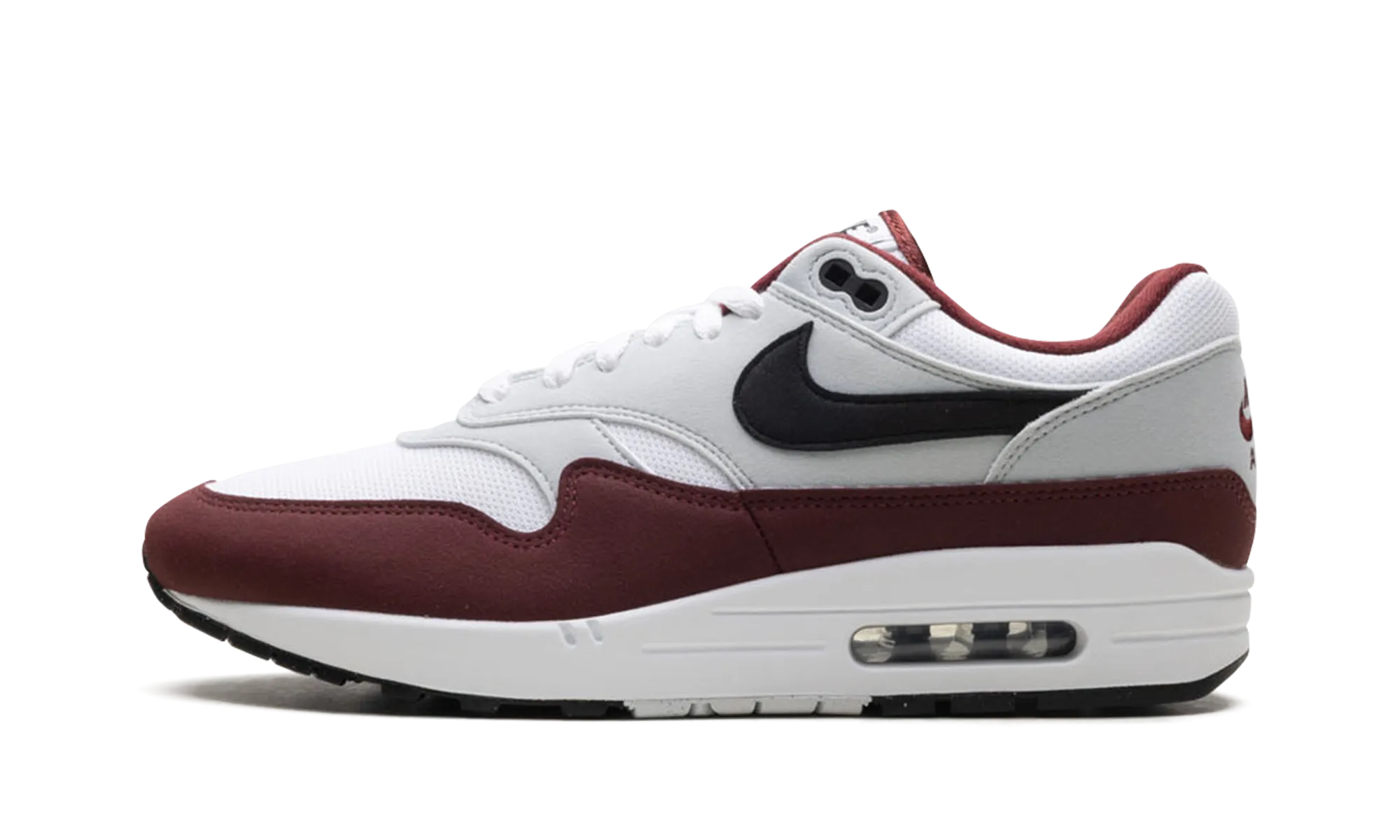 Nike Air Max 1 "Dark Team Red" smooth - surface shoes Compression Fit