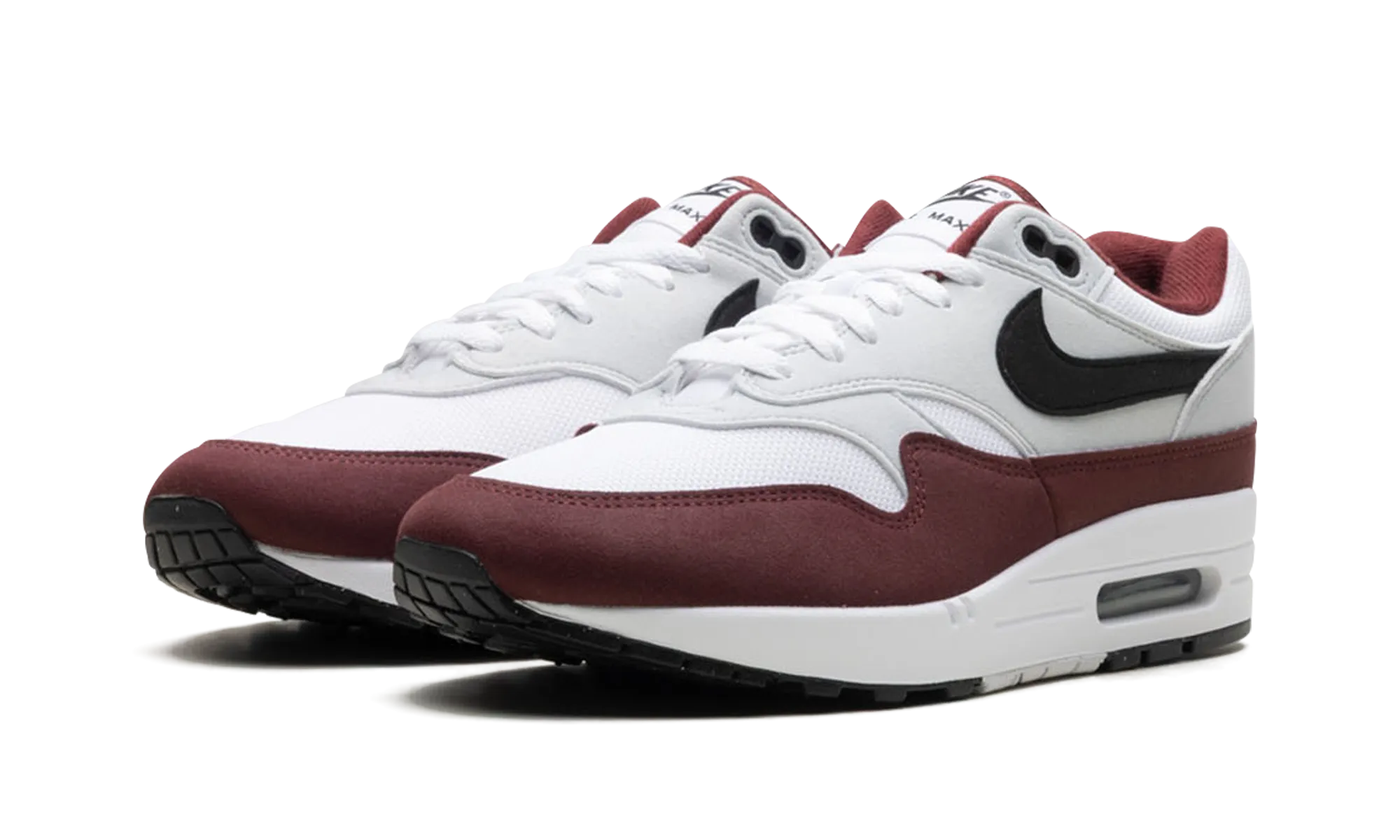 Nike Air Max 1 "Dark Team Red" non - perforated shoes RubberOutsole