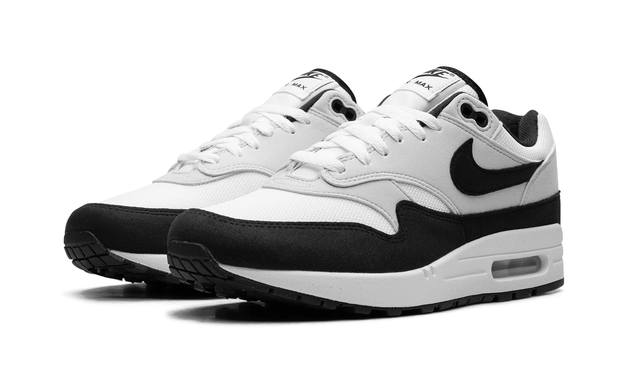 Nike Air Max 1 "White Black" weekday running shoe interval Foot Protection