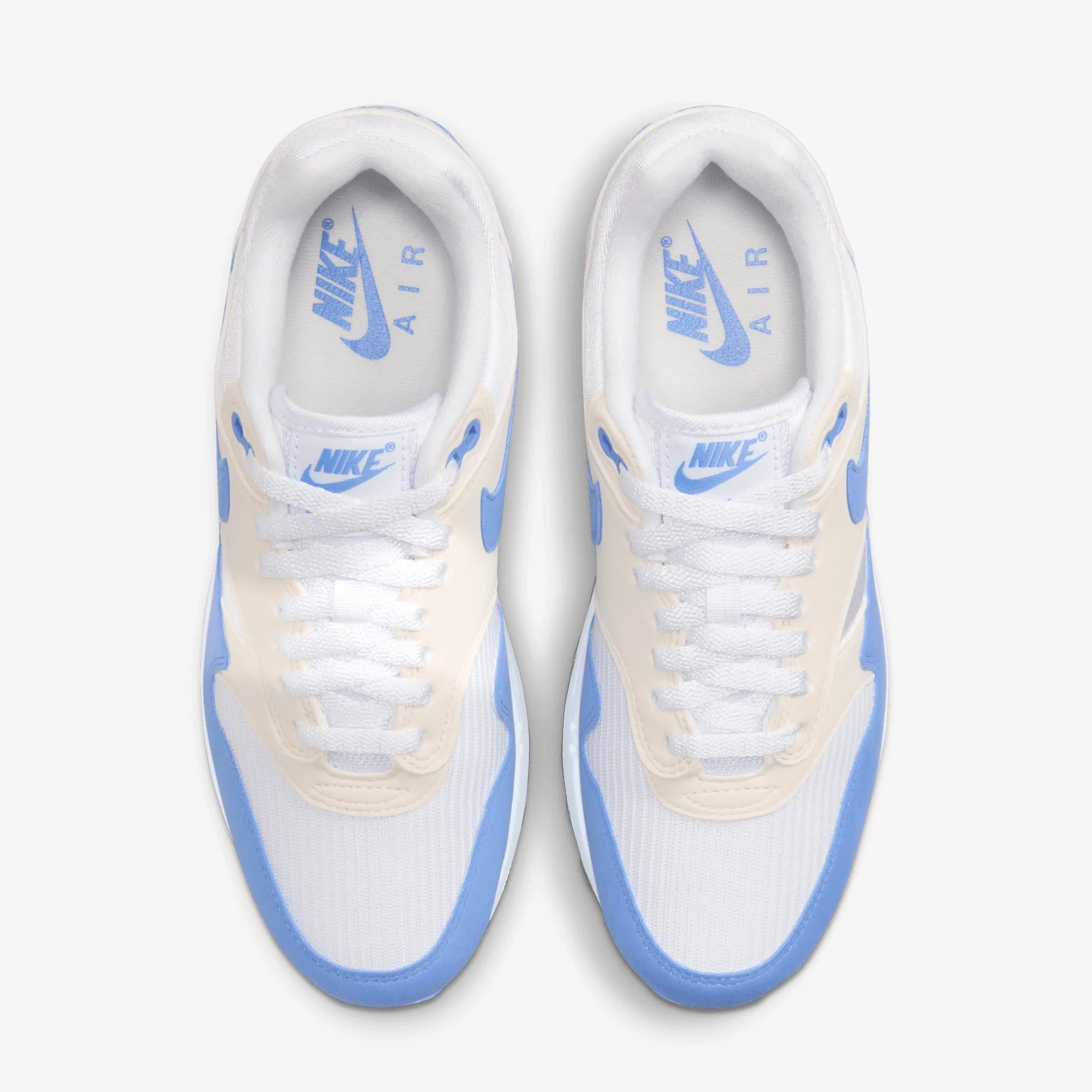 Durable Power NIKE | AIR MAX 1 { WHITE/ROYAL PULSE-PHANTOM-BLACK