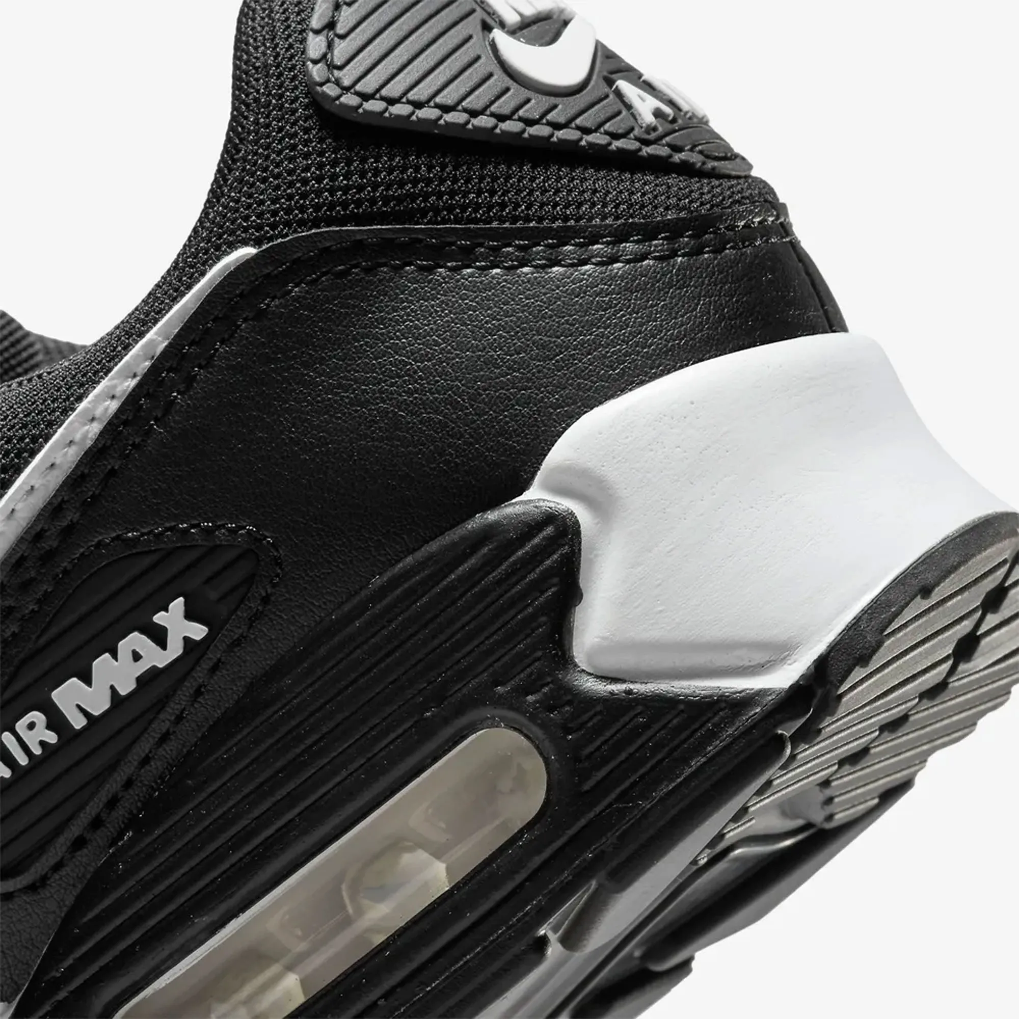 Nike | AIR MAX 90  { BLACK/WHITE-BLACK Soft Balance Asymmetric Lacing Designs
