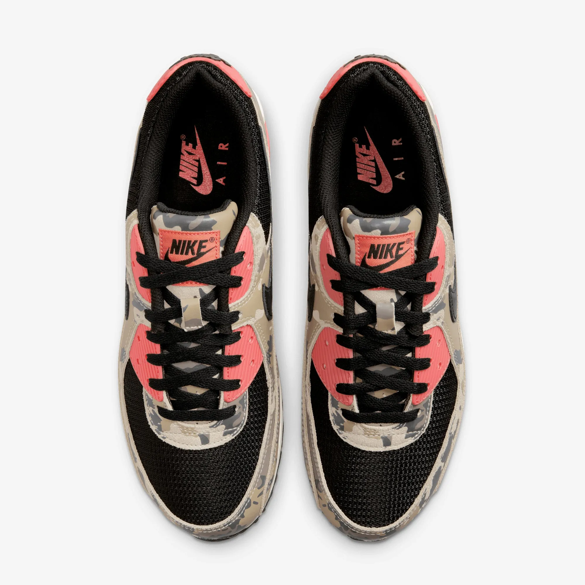breath easy Traction pattern Nike | AIR MAX 90 { LT KHAKI/BLACK-MAGIC EMBER-MINK BROWN