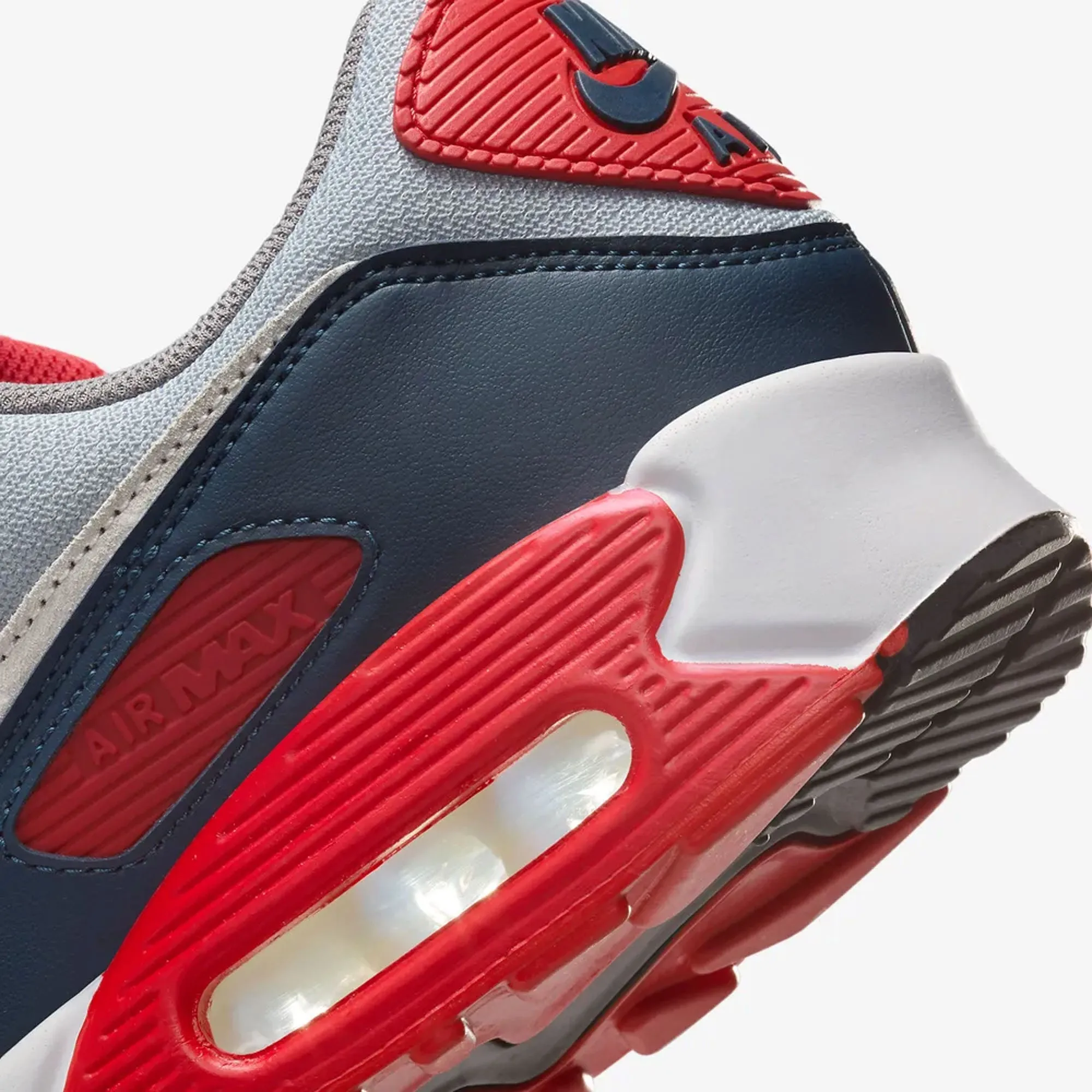 Sleek Form Quick Step NIKE | AIR MAX 90 { LT SMOKE GREY/PHANTOM-ARMORY NAVY