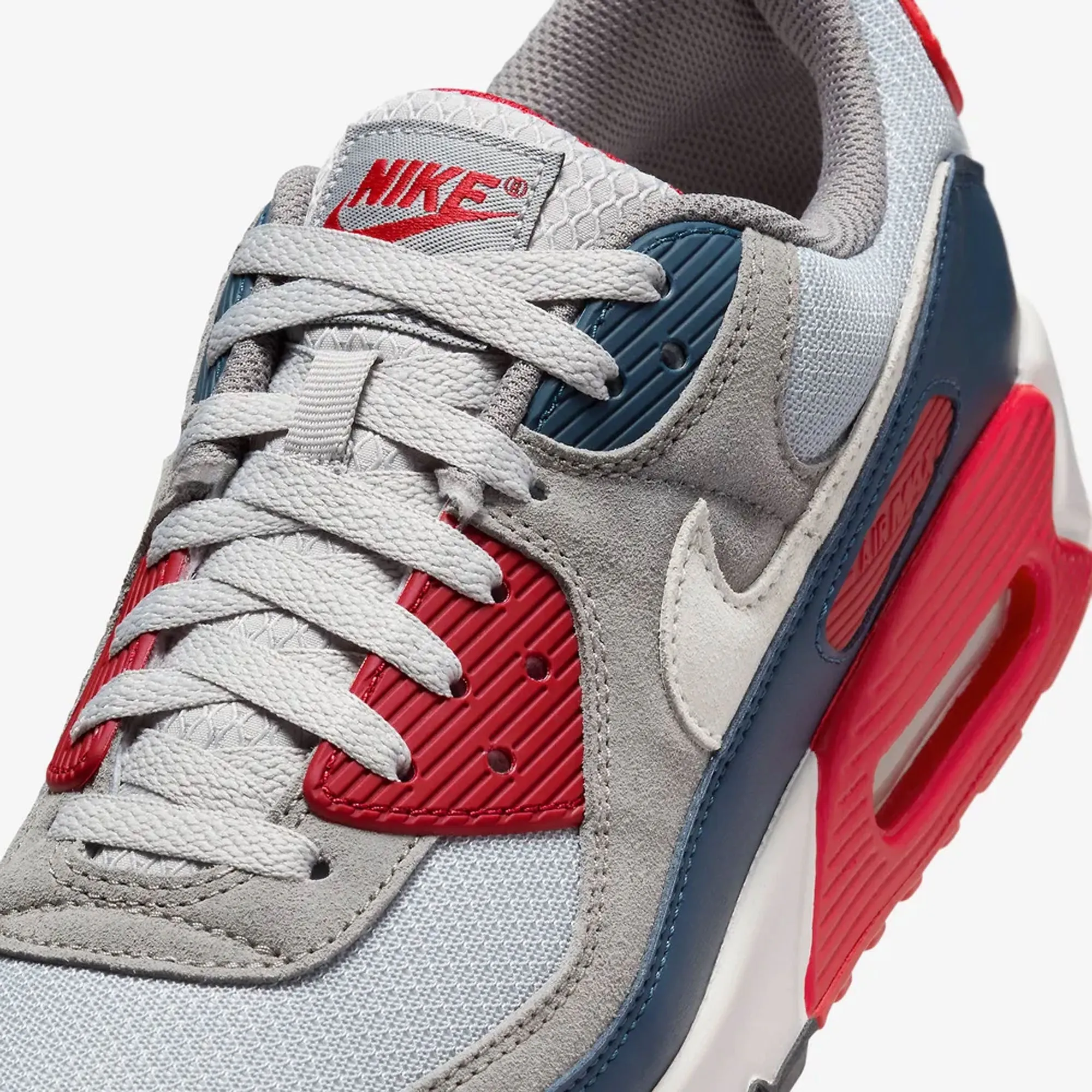 NIKE | AIR MAX 90 { LT SMOKE GREY/PHANTOM-ARMORY NAVY Core Flex