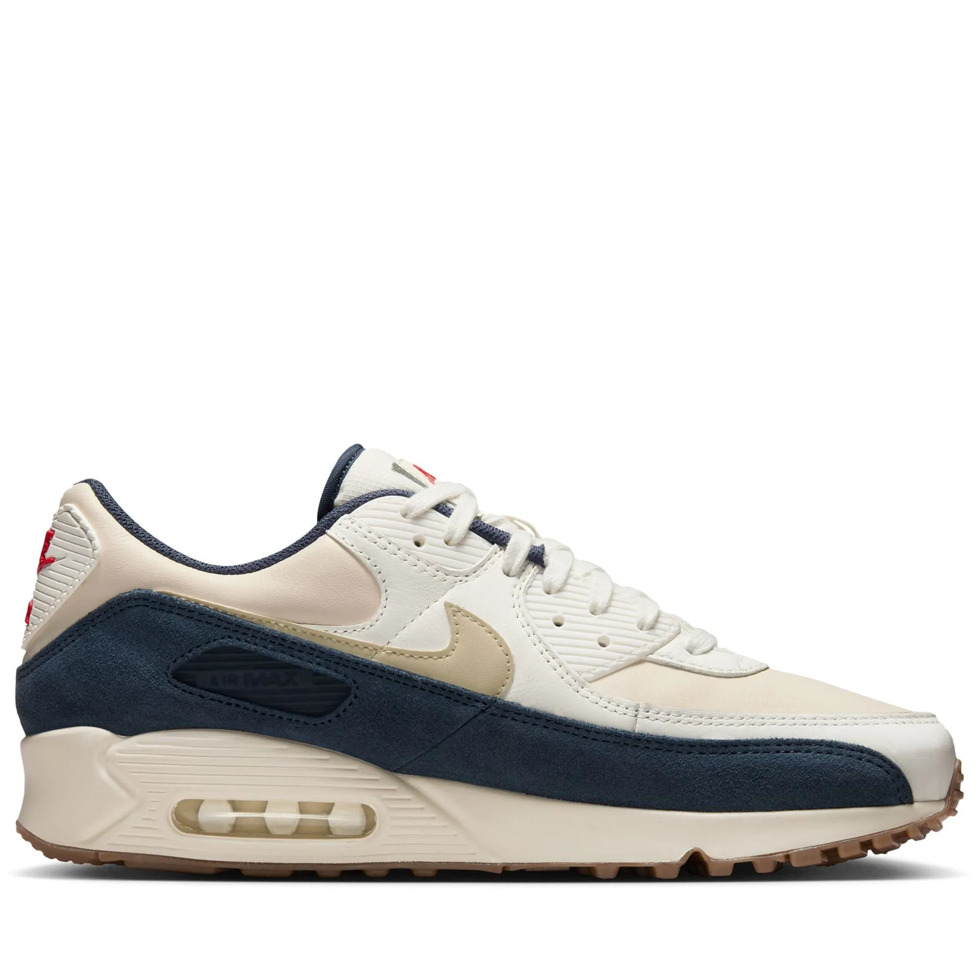 Nike Air Max 90 Premium - Pale Ivory/Light Khaki Footbed Contouring