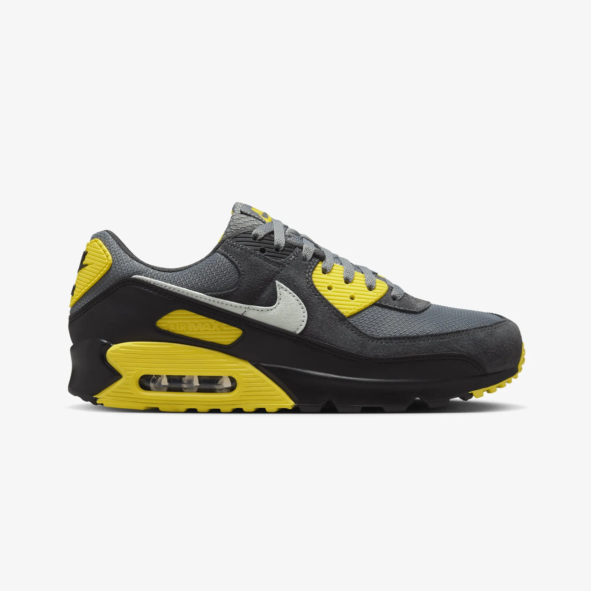 Nike | AIR MAX 90 { SMOKE GREY/LIGHT SILVER-LIGHTENING Street Use