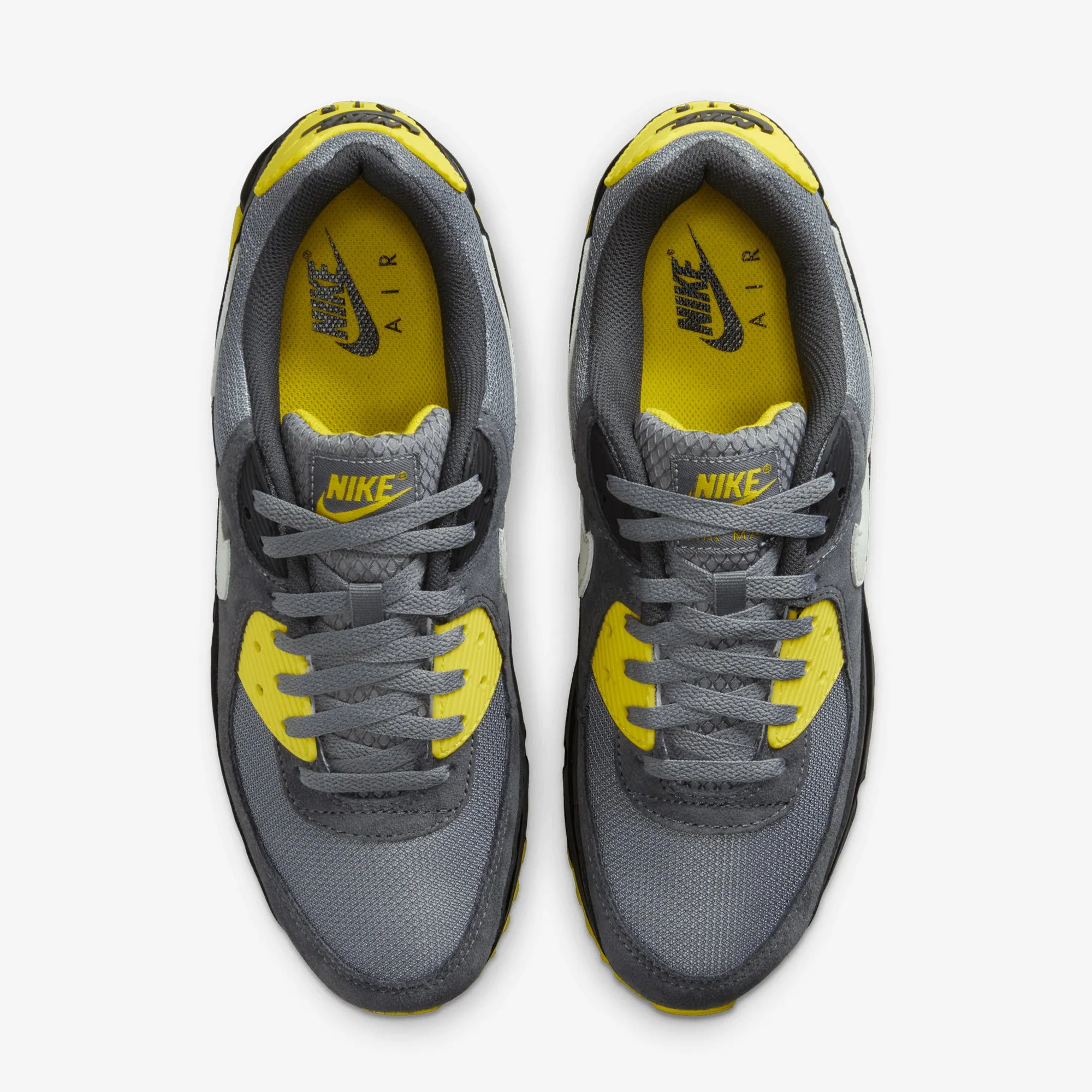 Anatomical Toe Box Nike | AIR MAX 90 { SMOKE GREY/LIGHT SILVER-LIGHTENING