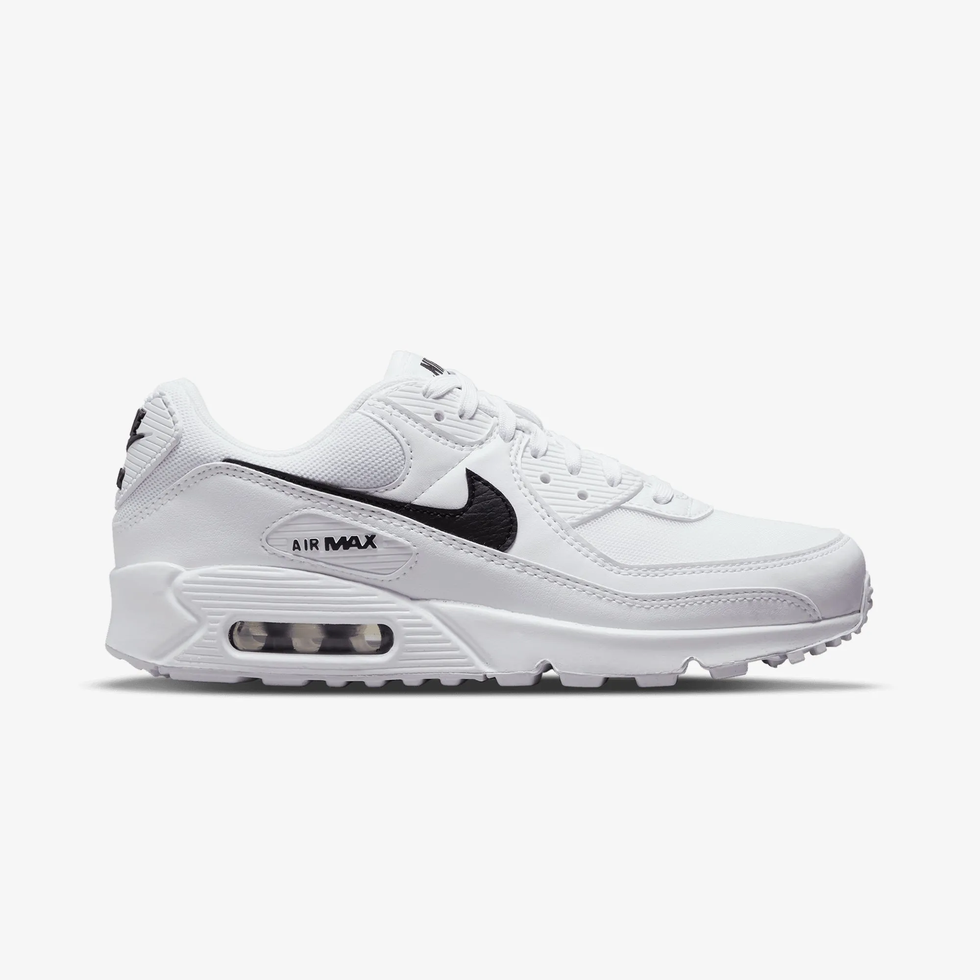 Nike | AIR MAX 90 { WHITE/BLACK-WHITE Aramid Fiber Reinforcement Thermal Molded Midsole