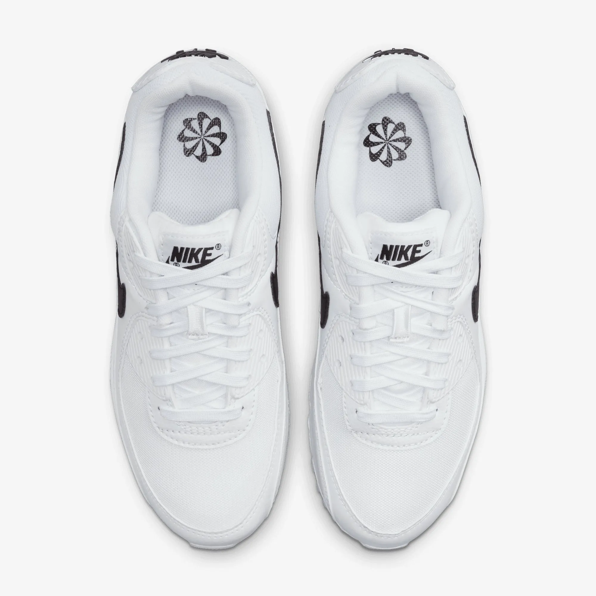 Nike | AIR MAX 90 { WHITE/BLACK-WHITE Reinforced Heel Guard