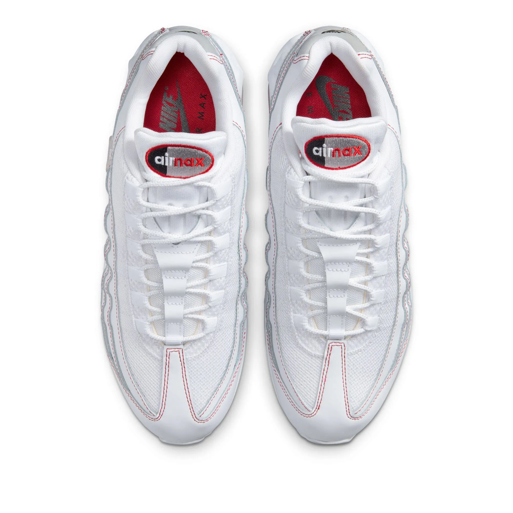 Lightweight Upper Ultra Cushion Nike Air Max 95 OG - White/University Red
