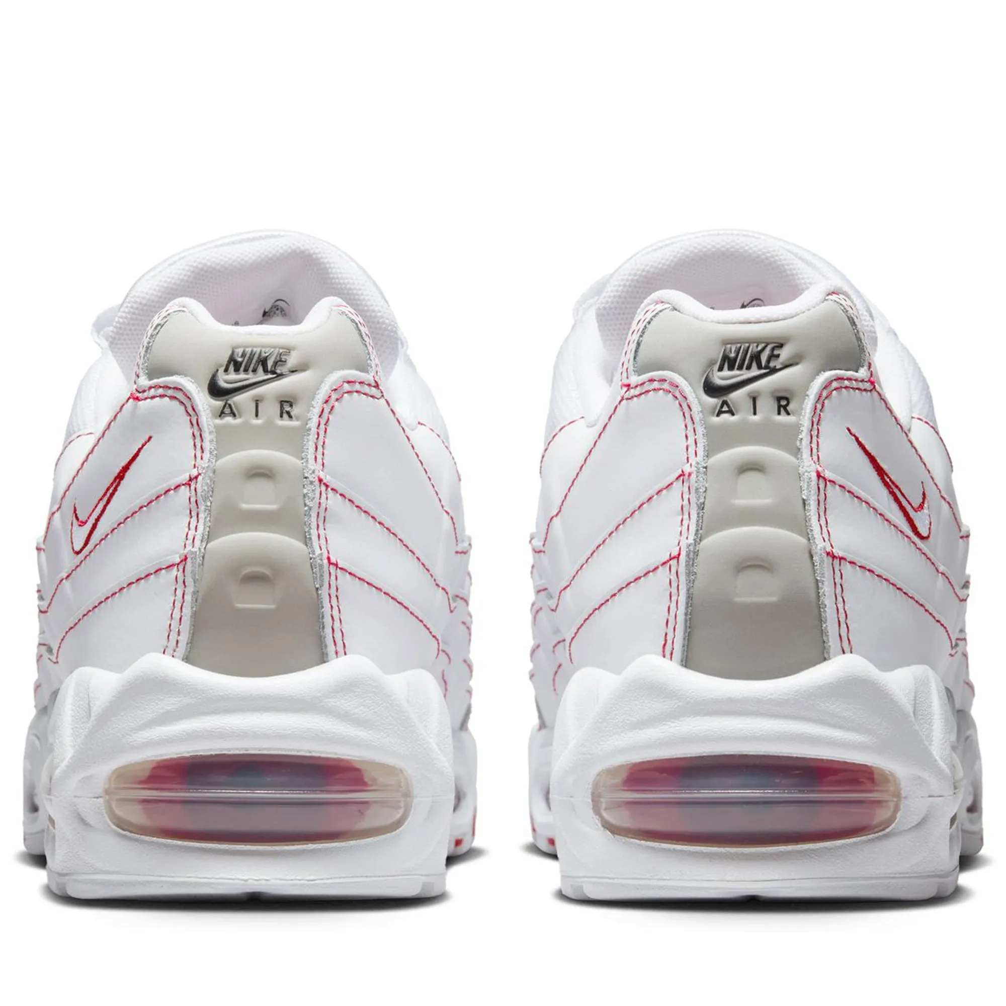 Nike Air Max 95 OG - White/University Red Slim breathability Rubberized Finish