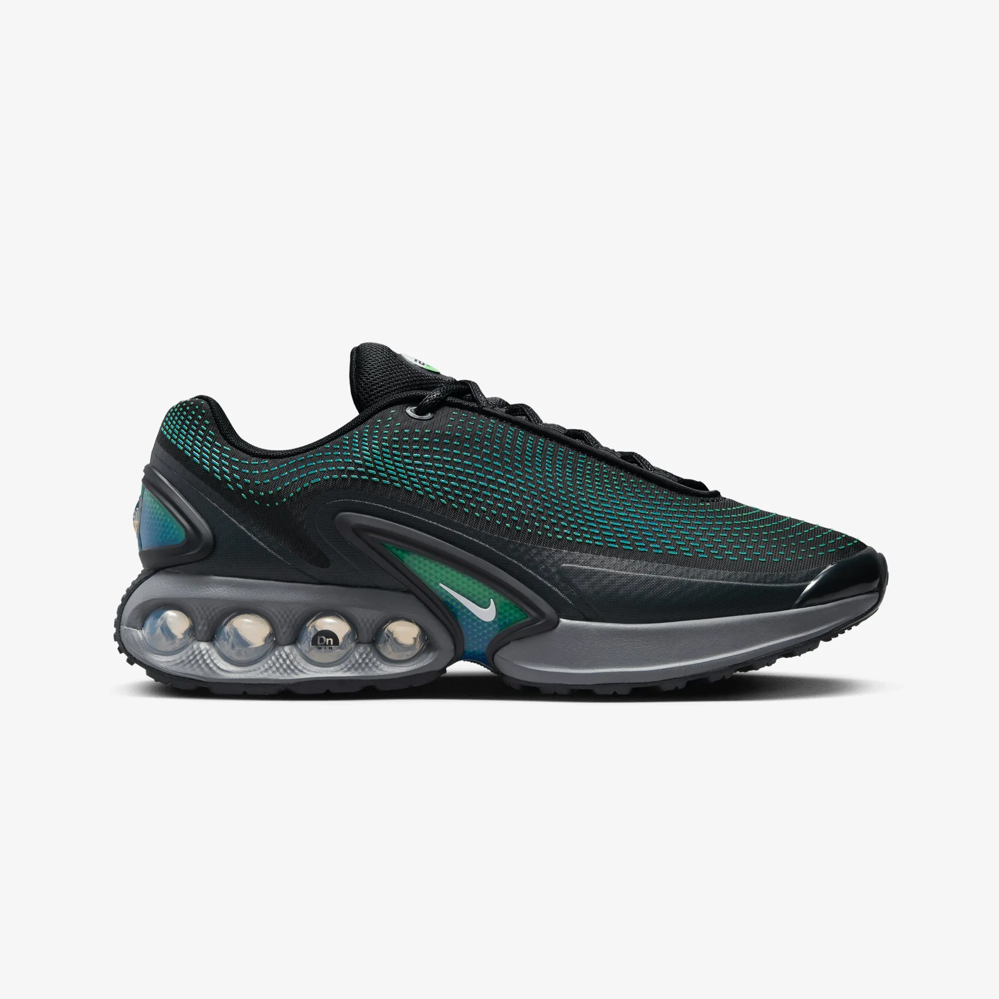 Work Casual Nike | AIR MAX DN  { BLACK/WHITE-HYPER COBALT-RAGE GREEN
