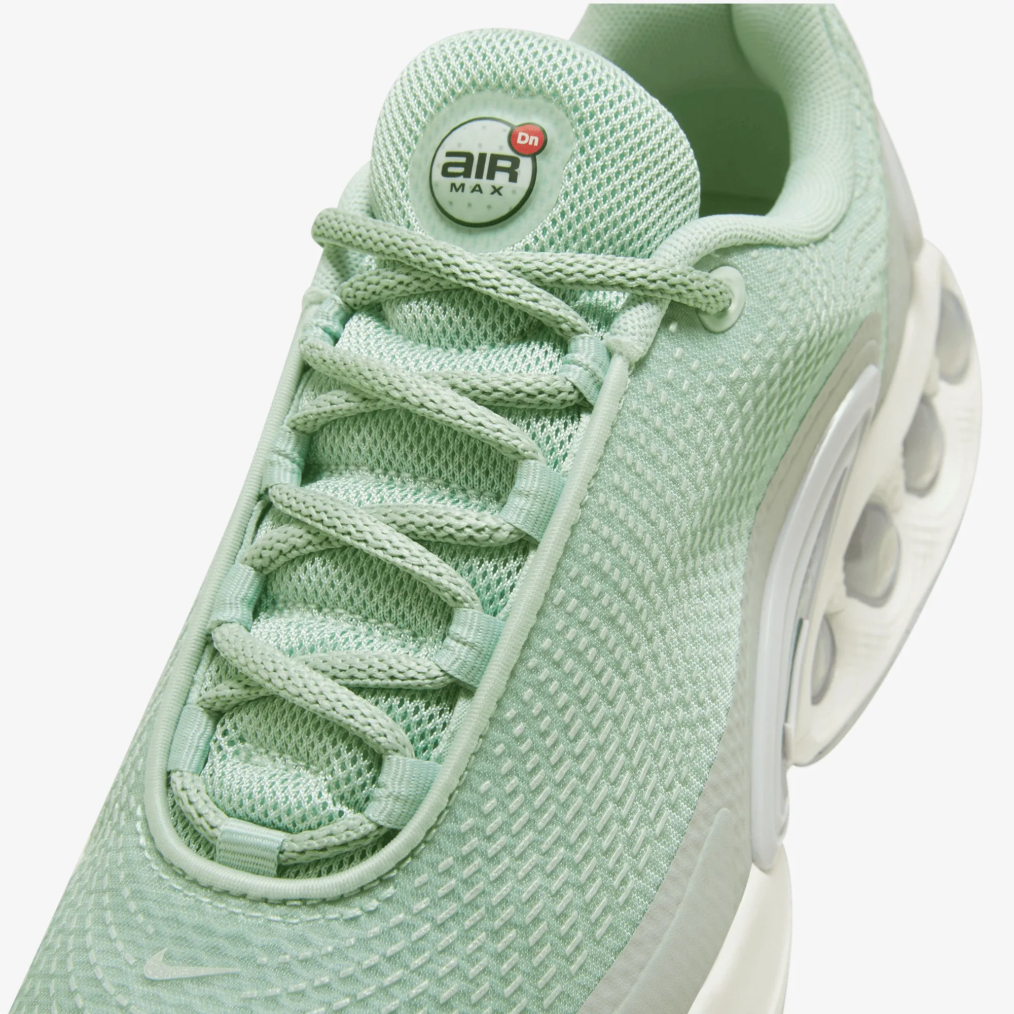 Nike | AIR MAX DN { SEAFOAM/SAIL-METALLIC SILVER perforated upper Compression Molded Midsoles