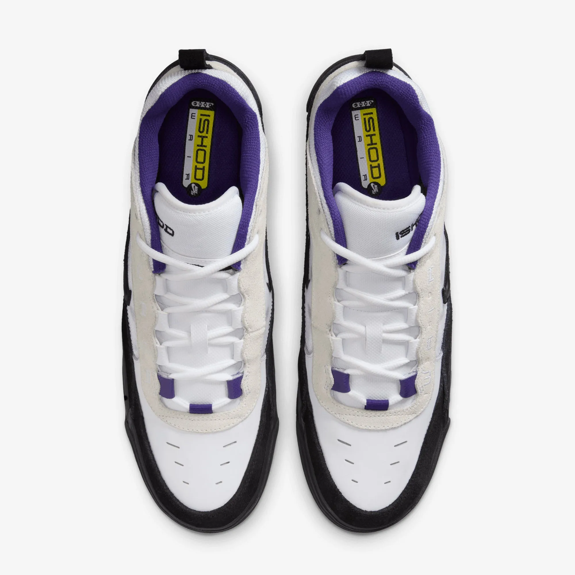 Nike | AIR MAX ISHOD { WHITE/BLACK-COURT PURPLE-BLACK Water Resistant Build