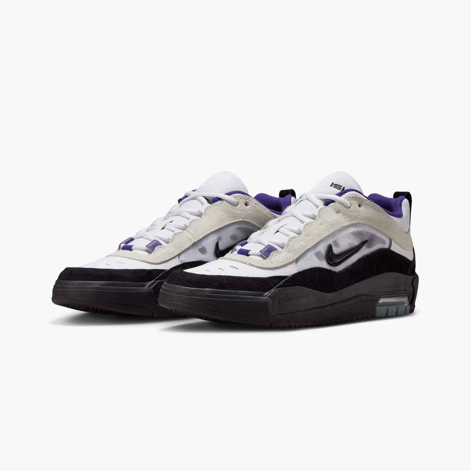 Walk Smooth Nike | AIR MAX ISHOD { WHITE/BLACK-COURT PURPLE-BLACK