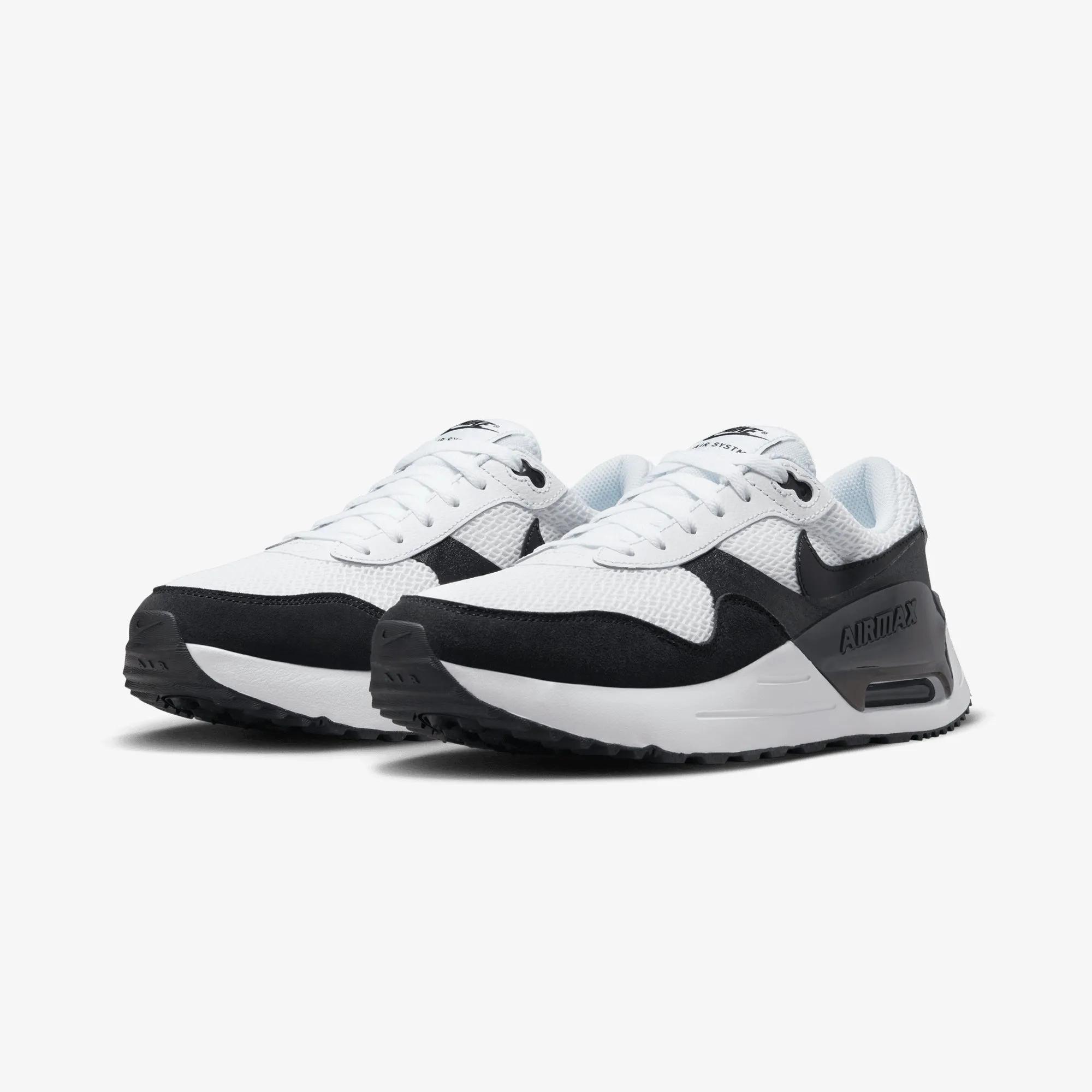Zip Closure Nike | AIR MAX SYSTM { WHITE/BLACK-SUMMIT WHITE