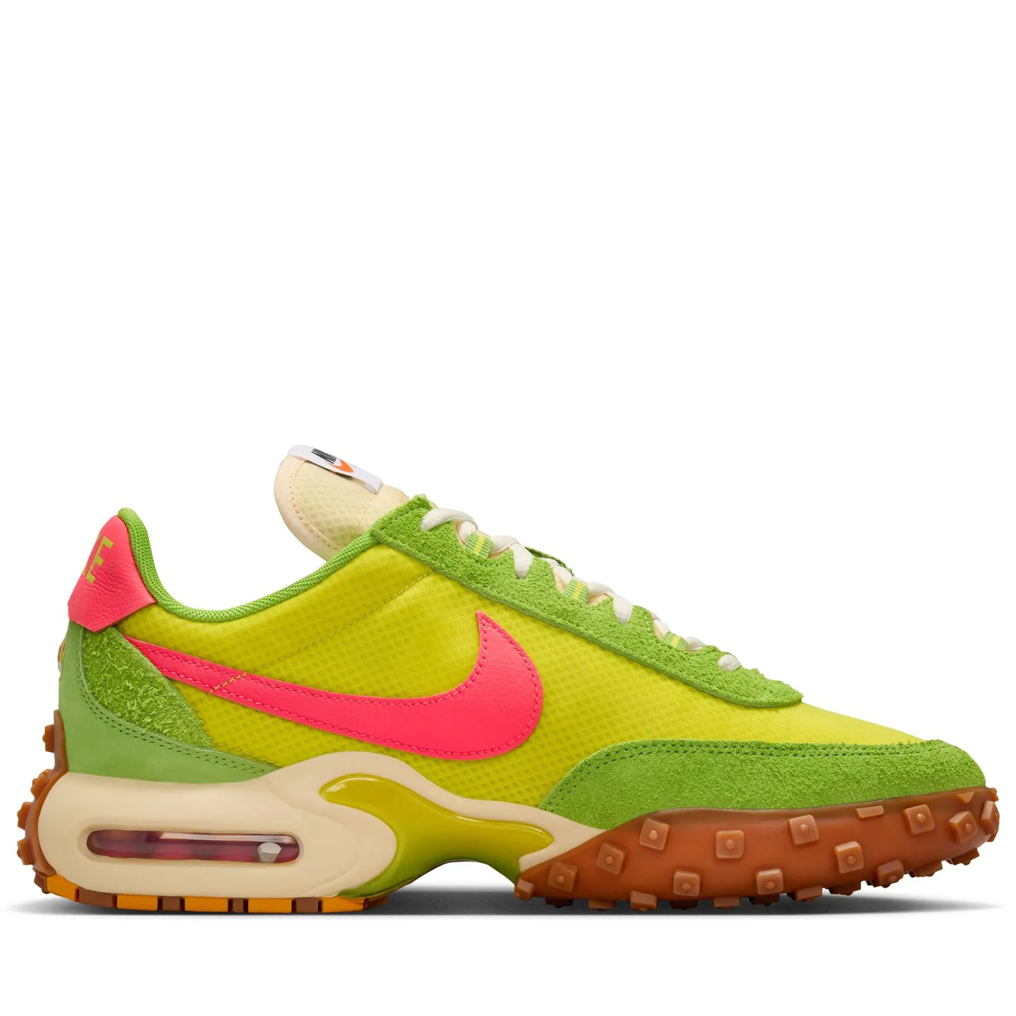 Nike Air Max Waffle SP 2 - Electrolime/Flash Crimson High Shine Pressure Relief Pads
