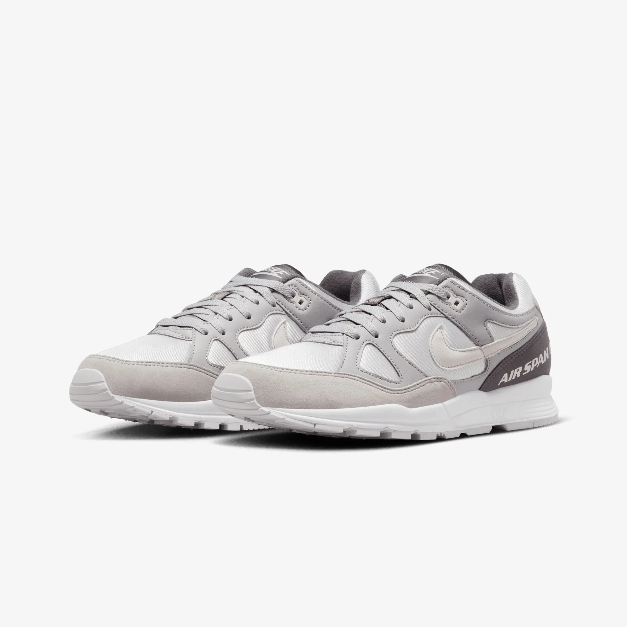 Signature flexibility Bold Color Scheme NIKE | AIR SPAN II SE { ATMOSPHERE GREY/VAST GREY-THUNDER GREY