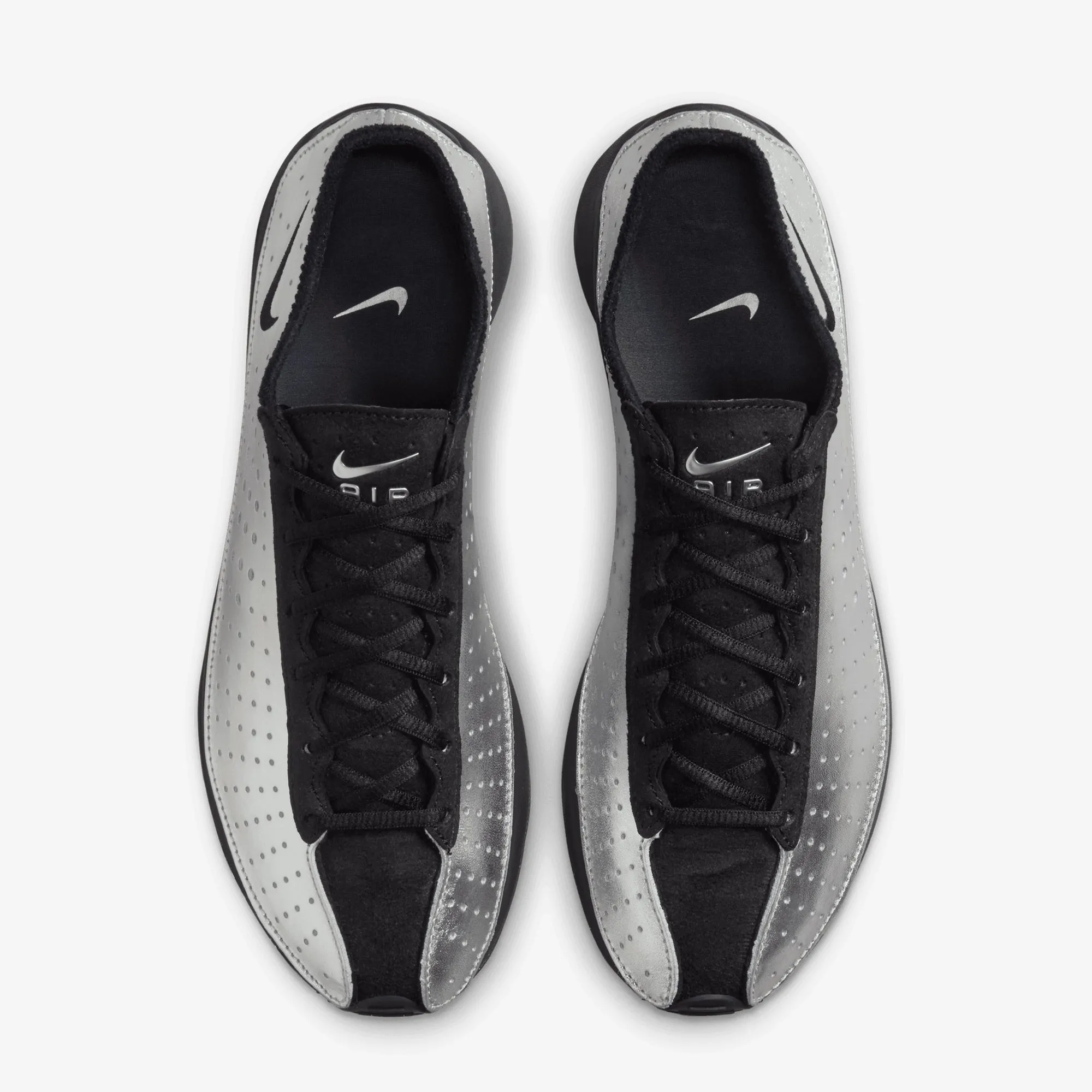 Woven Texture Nike | AIR SUPERFLY { METALLIC SILVER/BLACK-ANTHRACITE-VOLT