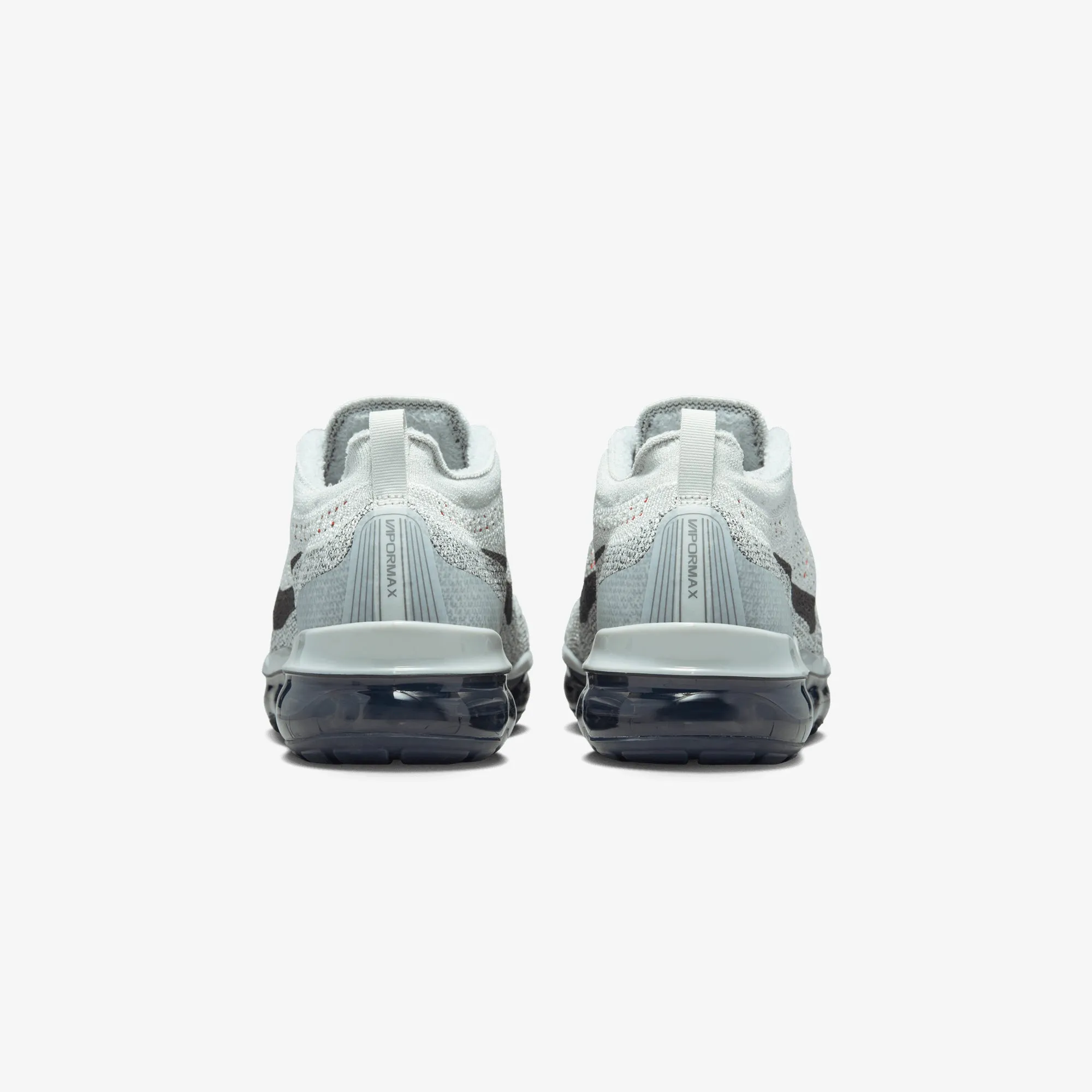 NIKE | AIR VAPORMAX 2023 FLYKNIT { LIGHT SILVER/SMOKE GREY-PICANTE RED Long Lasting Lightweight Cushioning