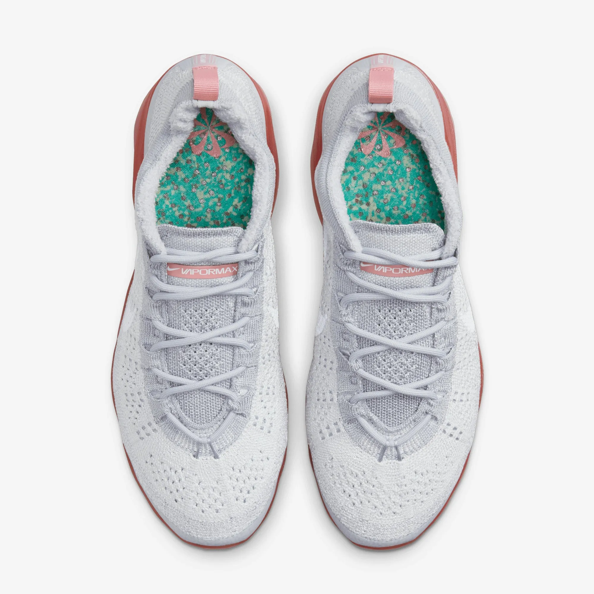 Footbed Contouring NIKE | AIR VAPORMAX 2023 FLYKNIT { PHOTON DUST/WHITE-WOLF GREY-RED STARDUST