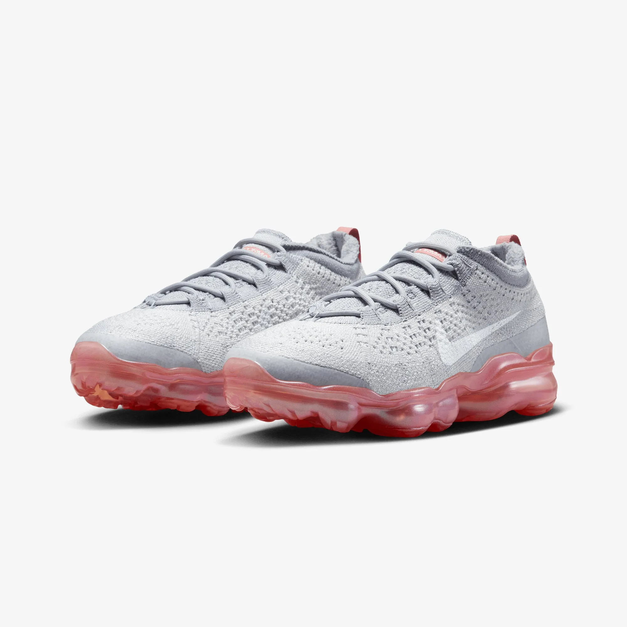Lace Up Closure Systems Secure fit NIKE | AIR VAPORMAX 2023 FLYKNIT { PHOTON DUST/WHITE-WOLF GREY-RED STARDUST