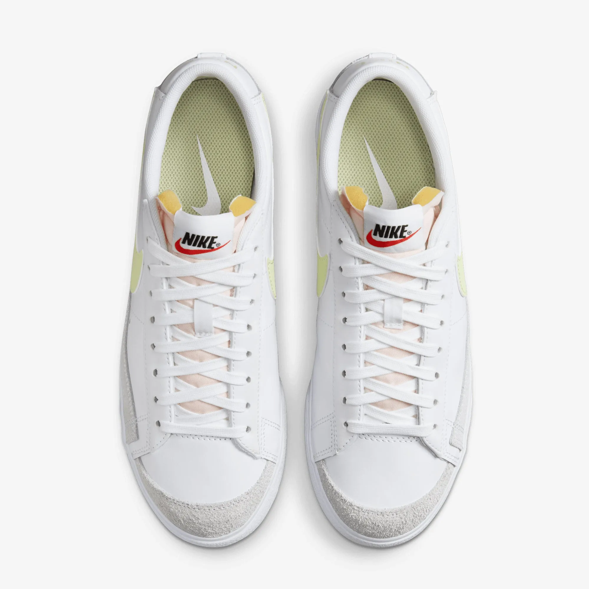 Kinetic Energy Transfer NIKE | BLAZER LOW PLATFORM { WHITE/LIFE LIME-TM ORANGE-BLACK