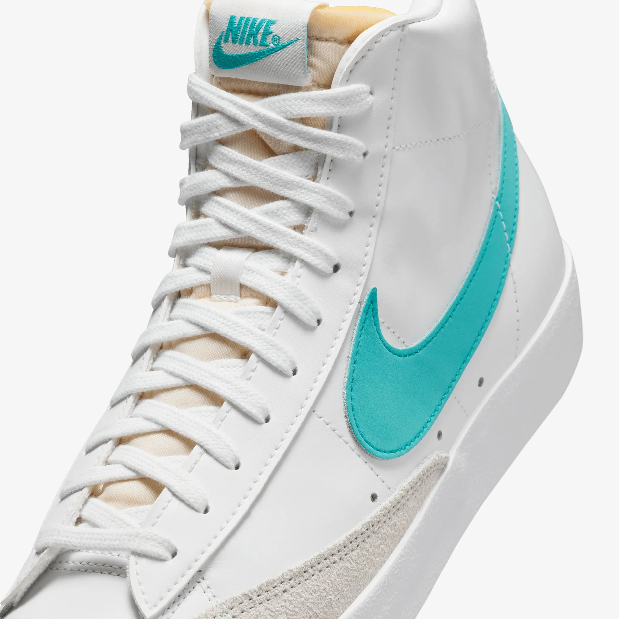 NIKE | BLAZER MID '77 VINTAGE { SUMMIT WHITE/DUSTY CACTUS-WHITE Sock Like Abrasion Resistant Welding