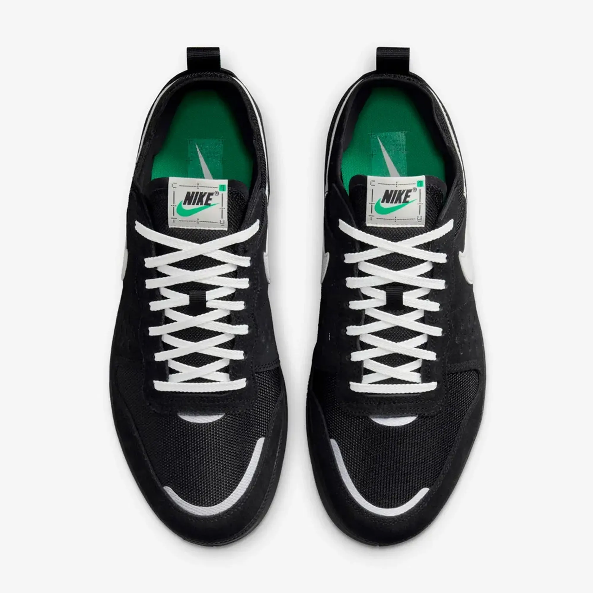 Nike | C1TY { BLACK/SUMMIT WHITE-STADIUM GREEN Ventilated Arch Support