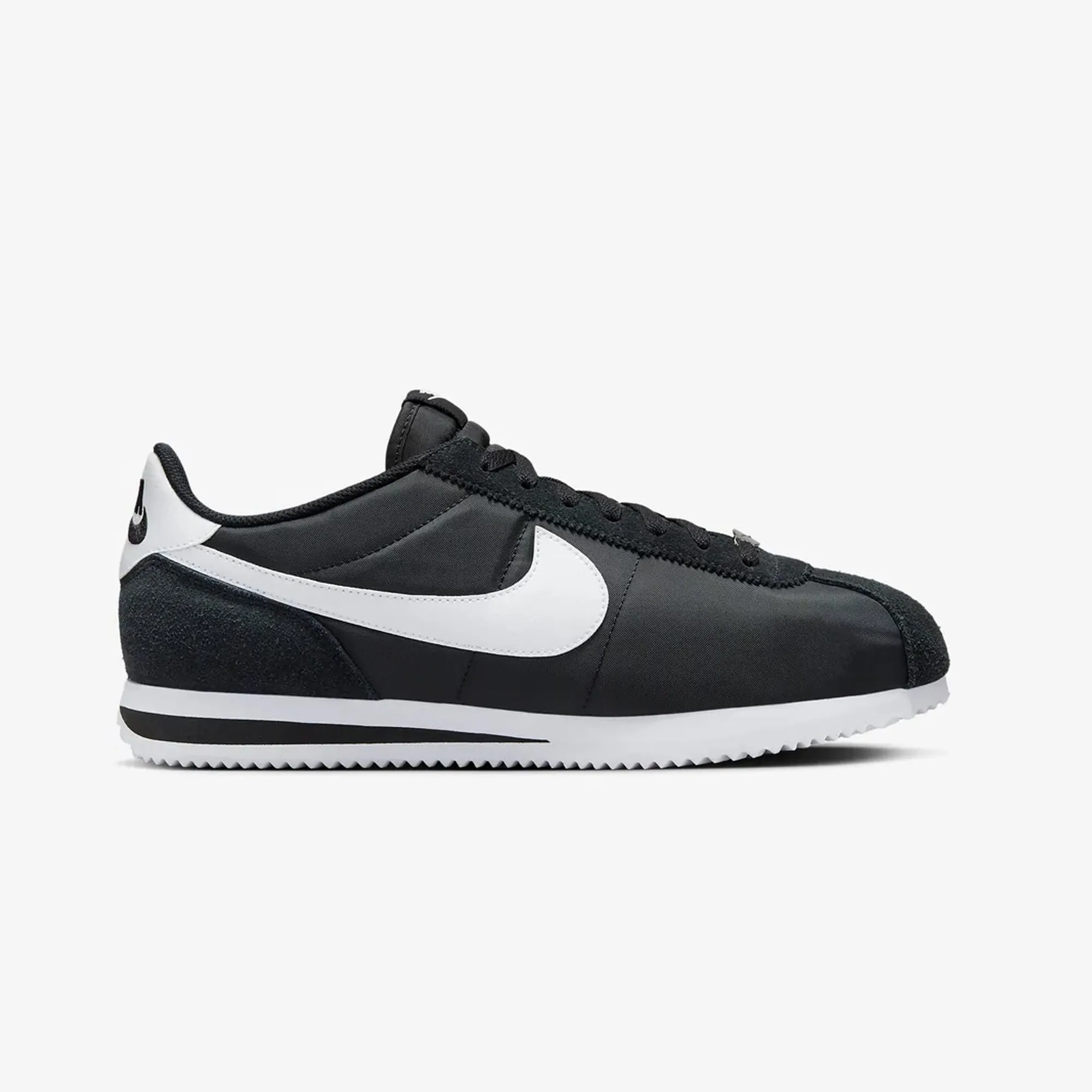 Speedy Fit Flexible Soles Nike | CORTEZ TXT  { BLACK/WHITE