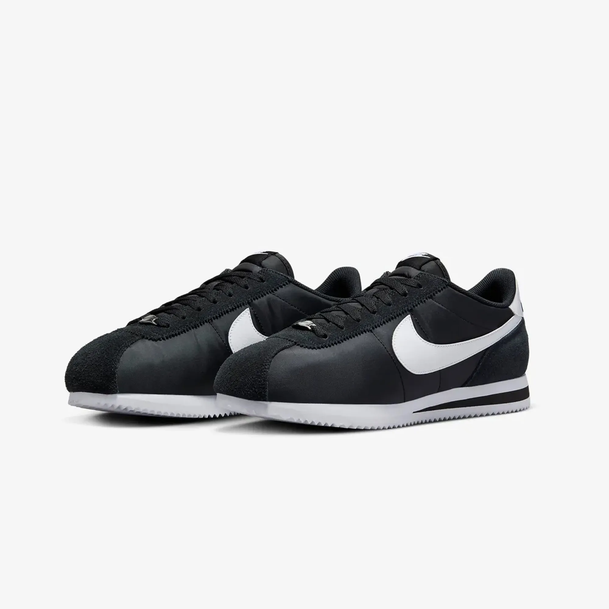 Nike | CORTEZ TXT  { BLACK/WHITE Work Travel Enhanced Ankle Support