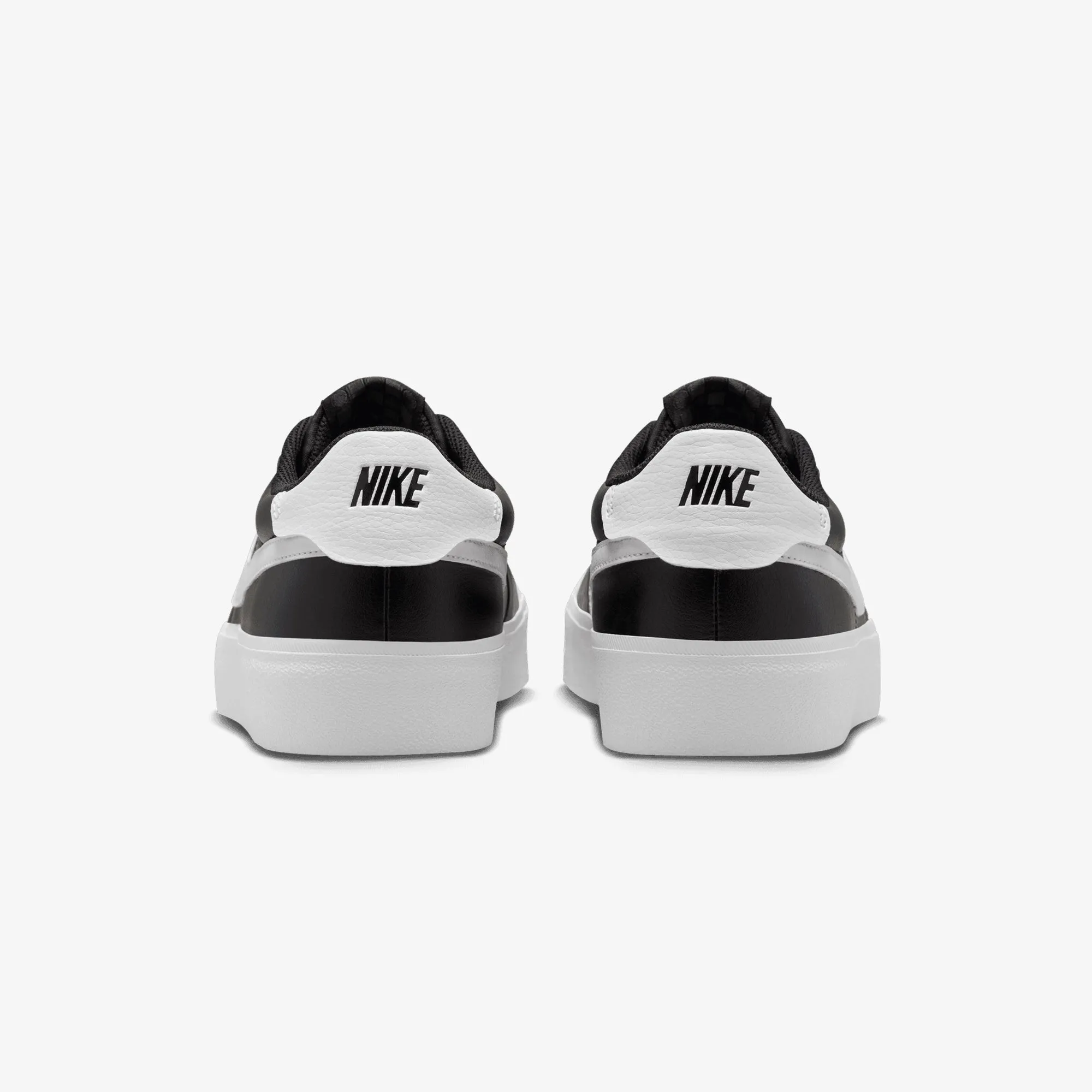 Elastic Lacing System Nike | COURT SHOT { BLACK/WHITE
