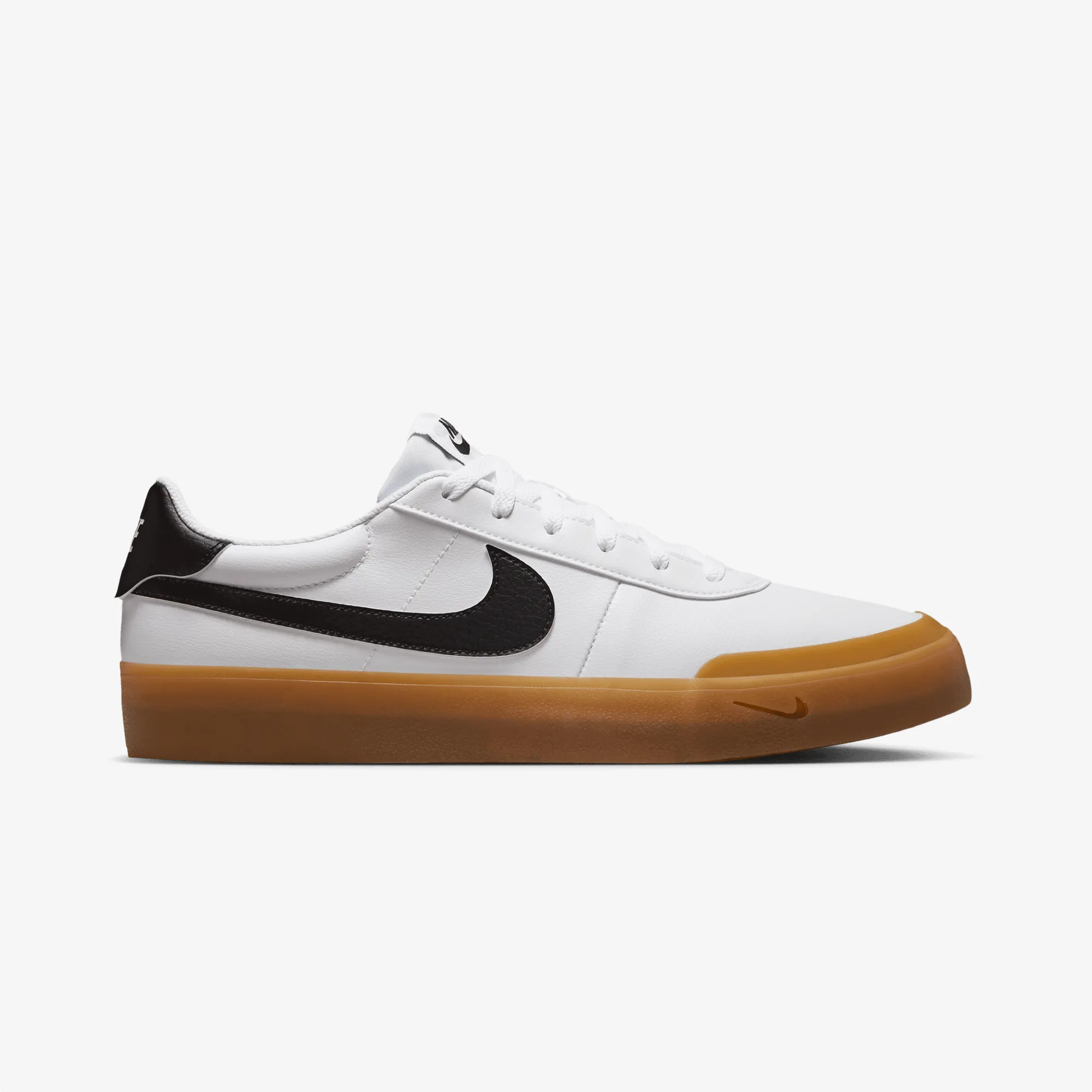 Nike | COURT SHOT { WHITE/BLACK-GUM LIGHT BROWN Travel Companion