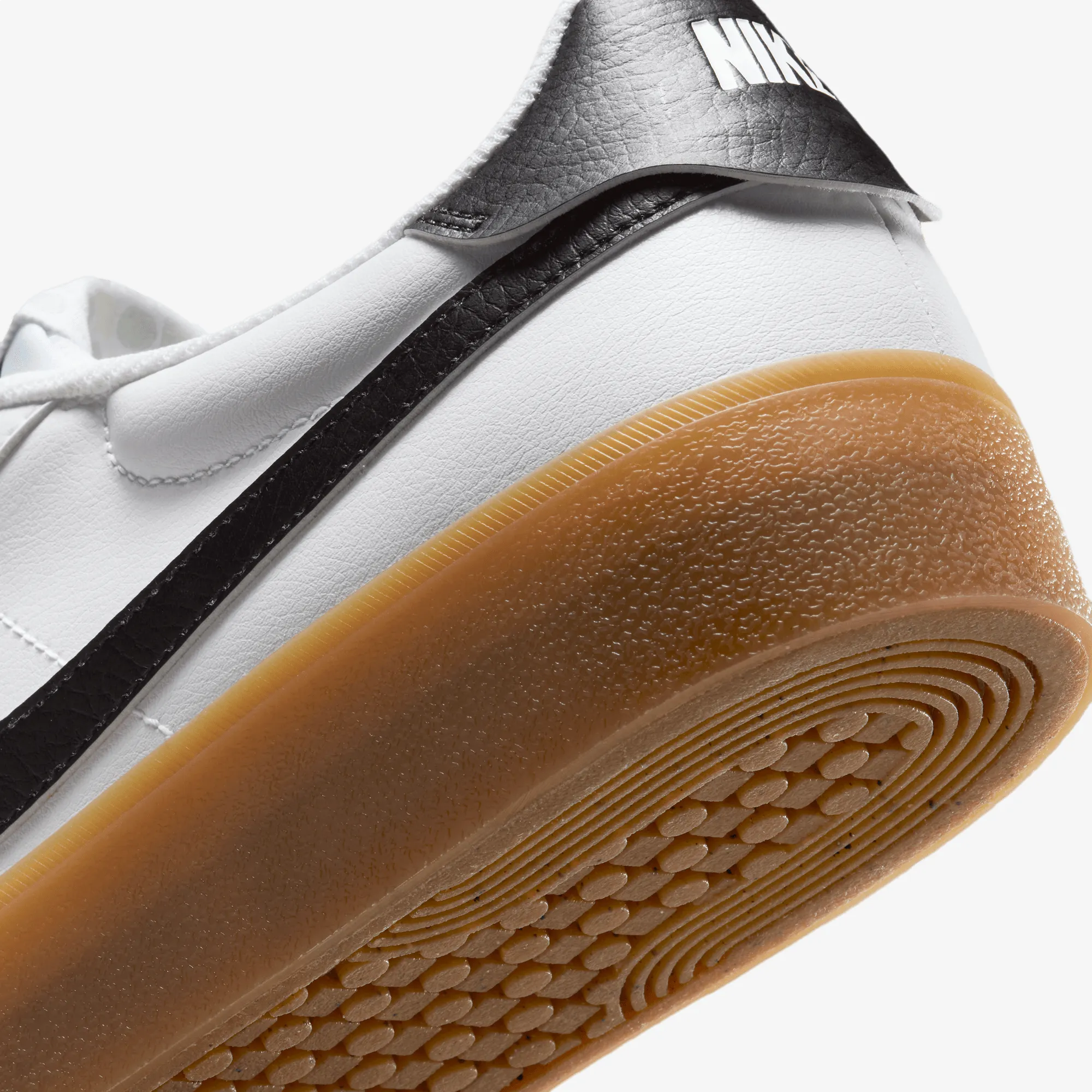 Nike | COURT SHOT { WHITE/BLACK-GUM LIGHT BROWN Vegan Leather Construction