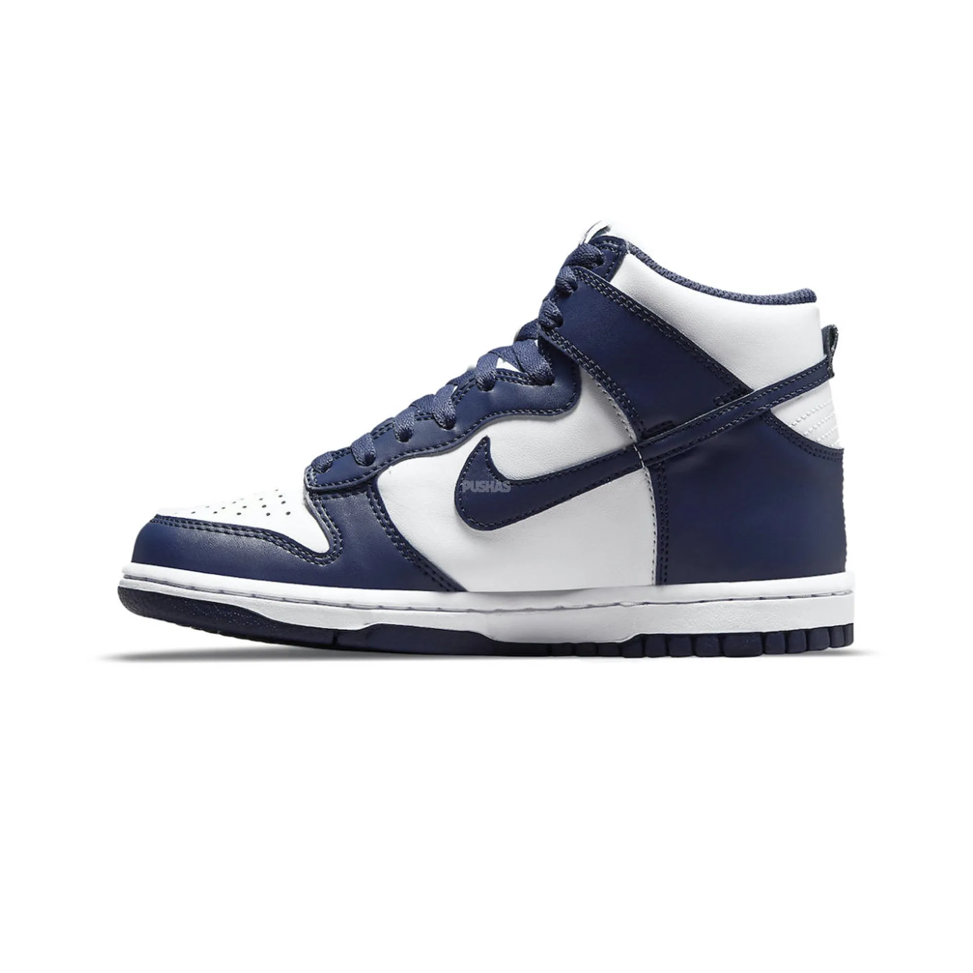Breathable TPU Nike Dunk High 'Championship Navy' GS (2021)