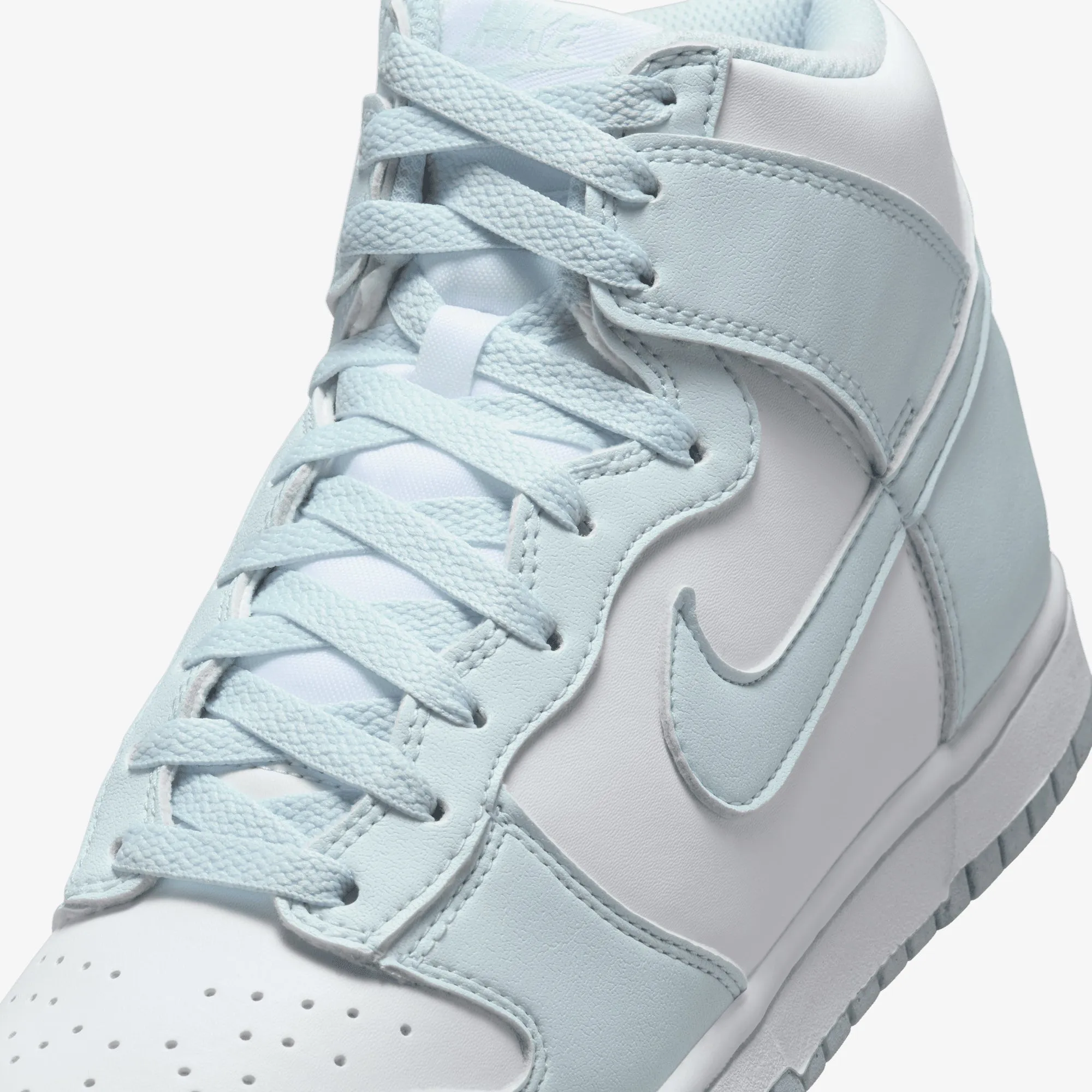 Tear Resistant Upper Low Profile Collar Padding NIKE | DUNK HIGH NEXT NATURE { WHITE/GLACIER BLUE-WHITE