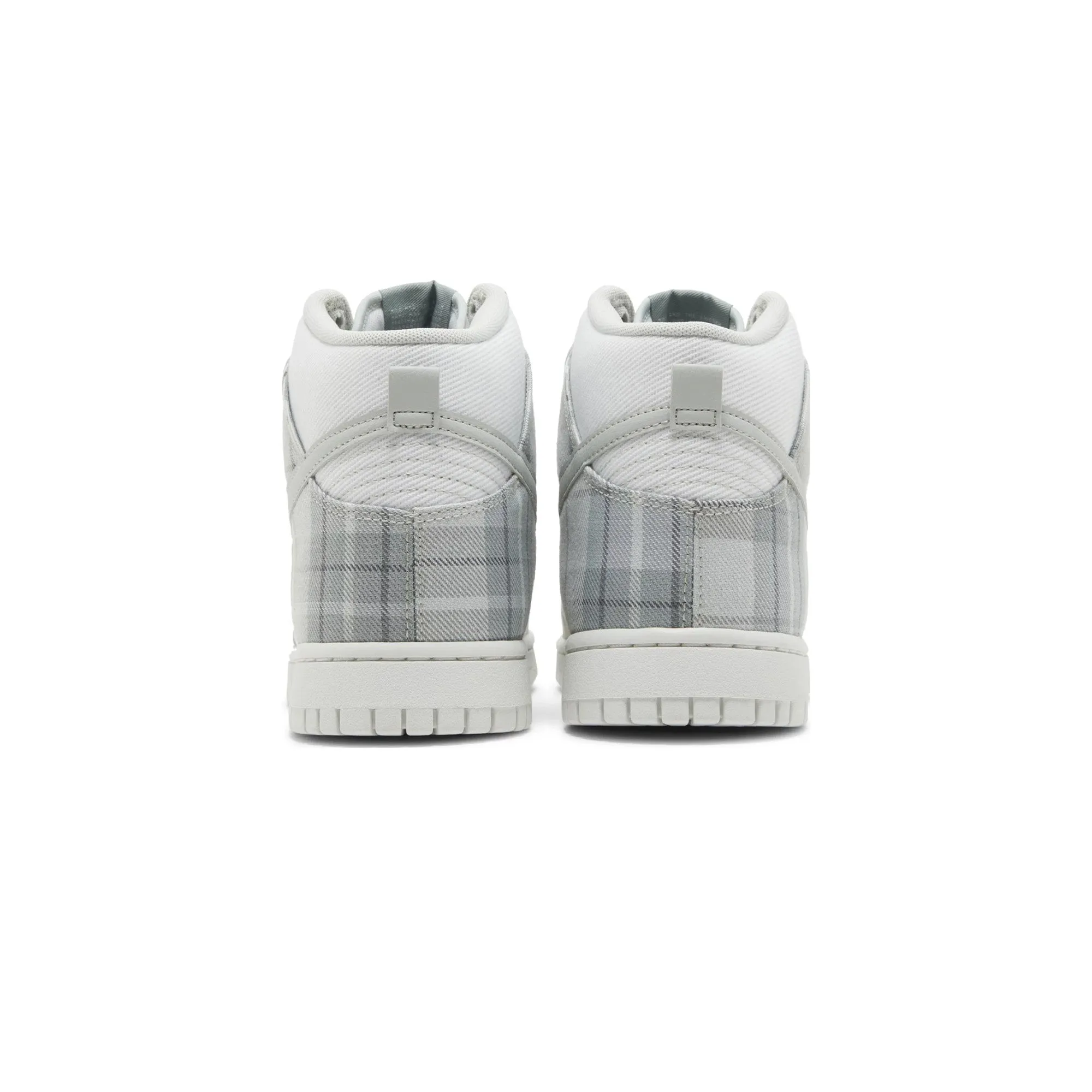 Abrasion Resistant Panels Breathable Tongue Construction Nike Dunk High SE 'Tartan Plaid White Light Green' (2023)