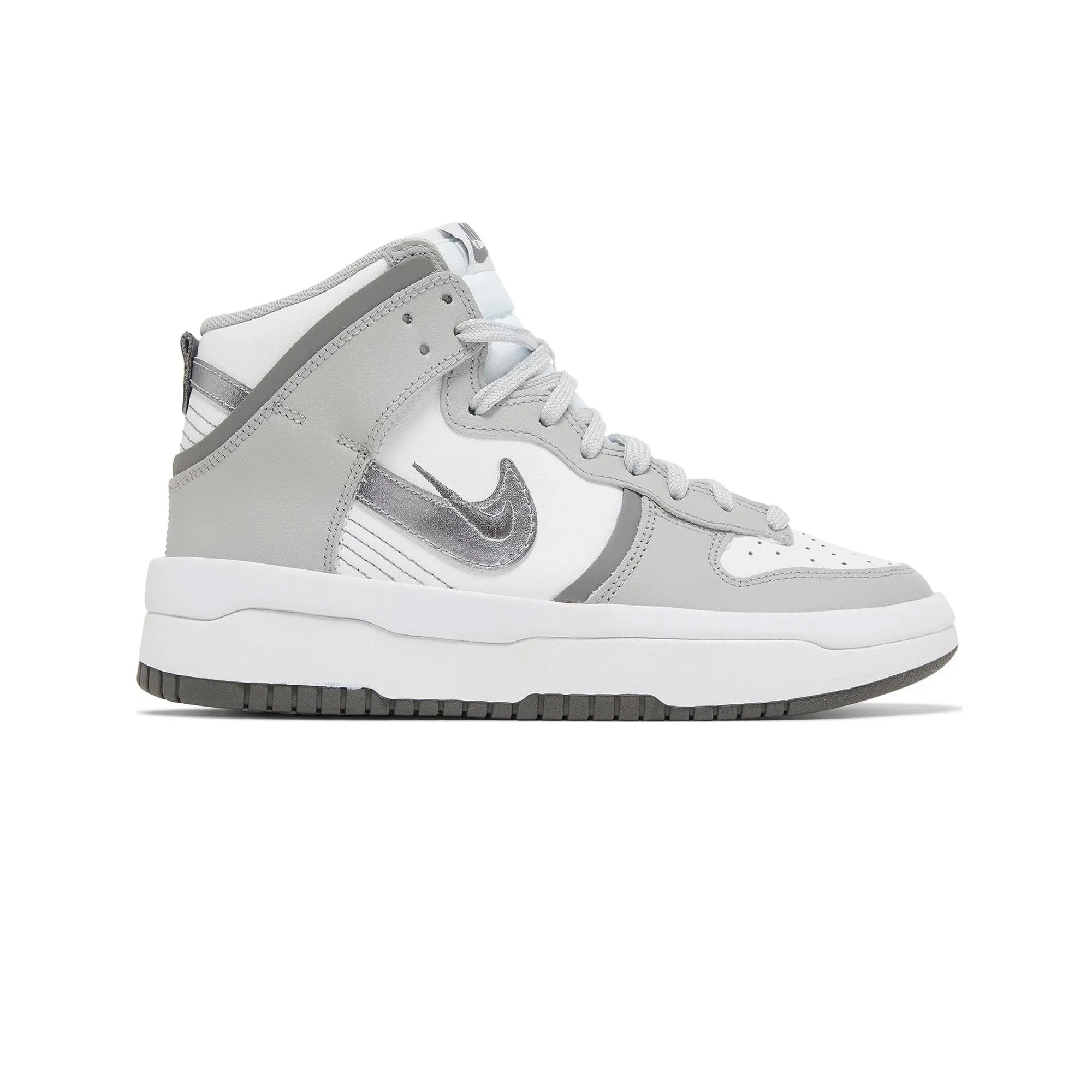 Nike Dunk High Up 'Light Smoke Grey' Women's (2022) Flex Groove Technology Water Resistant Construction