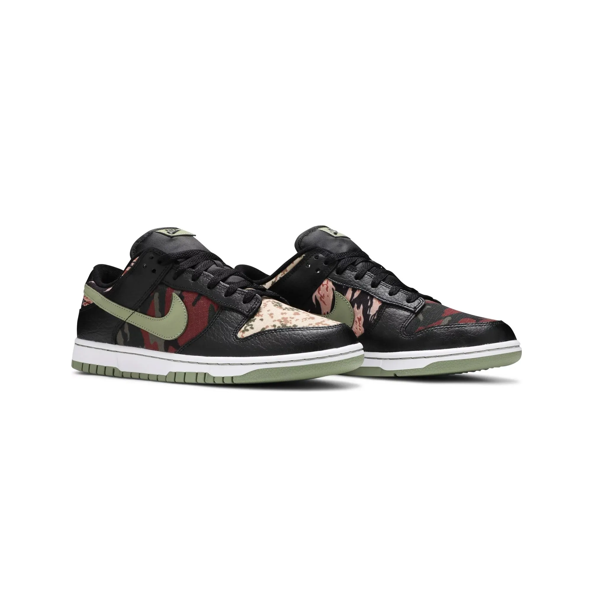 sport tech Responsive Footbed Nike Dunk Low 'Black Crazy Camo' (2021)