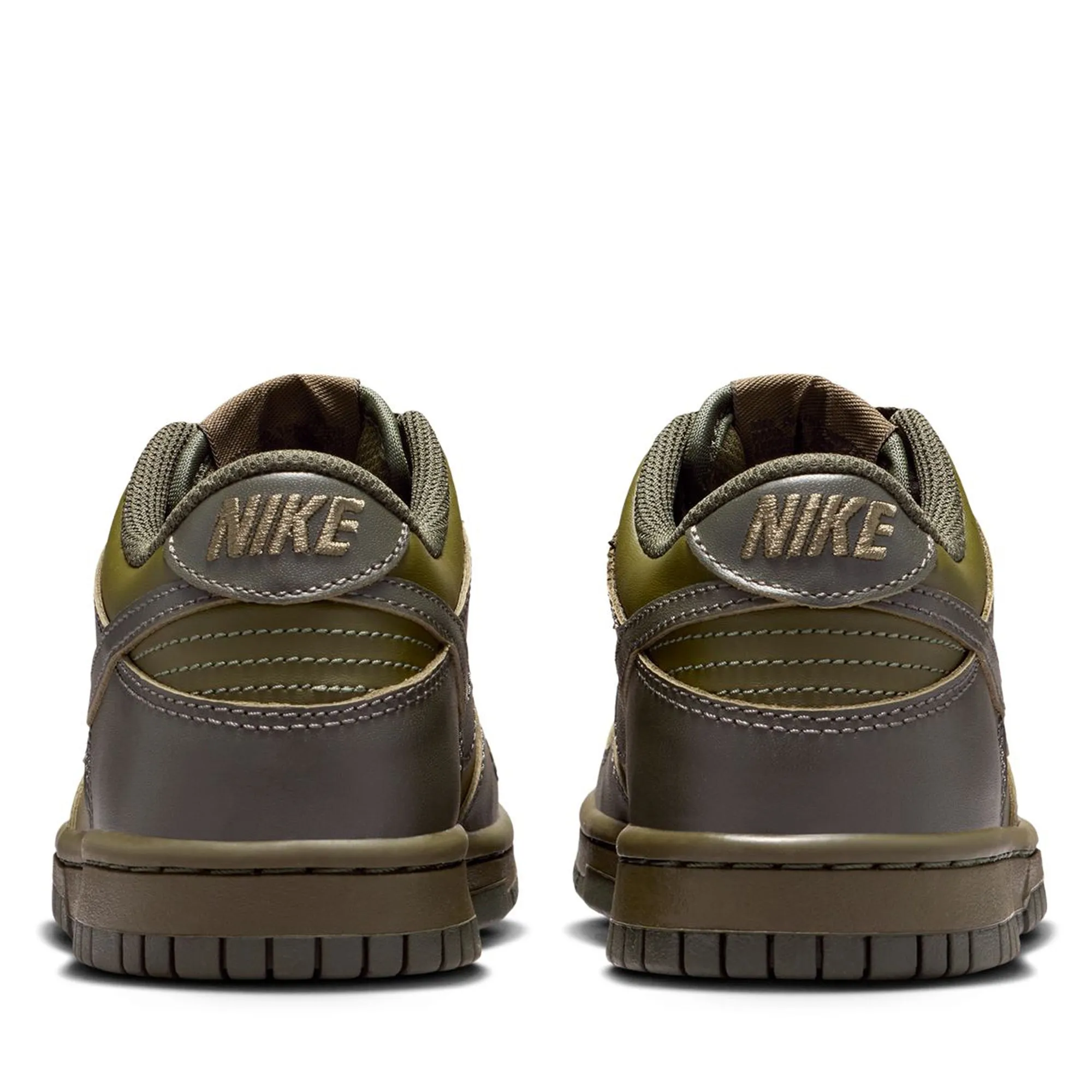 Nike Dunk Low (GS) - Cargo Khaki/University Red Heel Fit