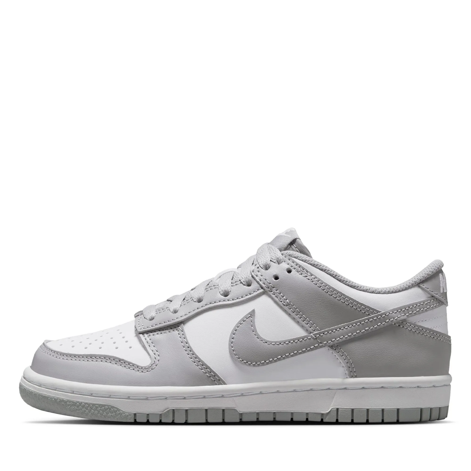 Fitted touch Nike Dunk Low (GS) - White/Light Smoke Grey