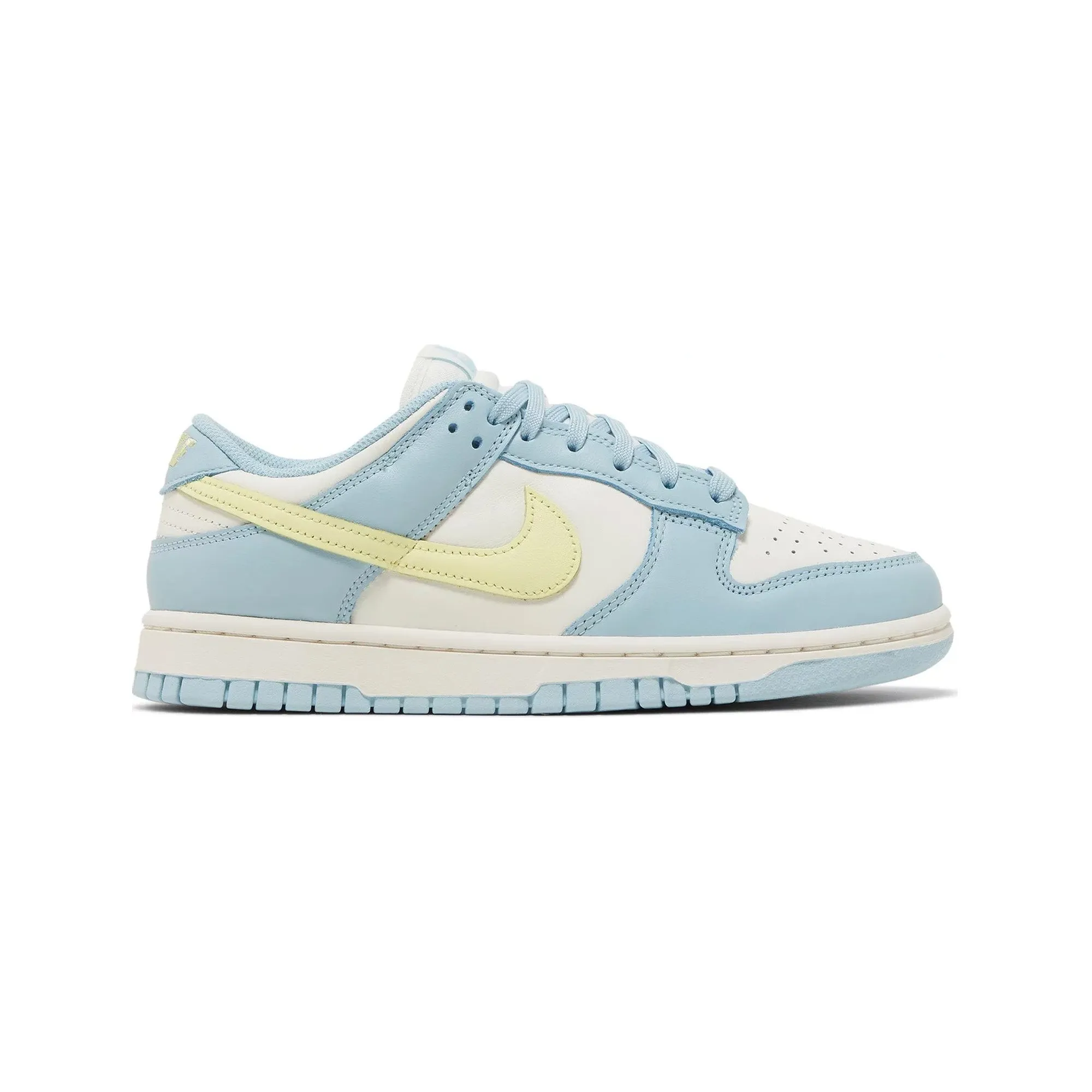 Nike Dunk Low 'Ocean Bliss Citron Tint' Women's (2023) ElasticBand Waffle Traction Outsole