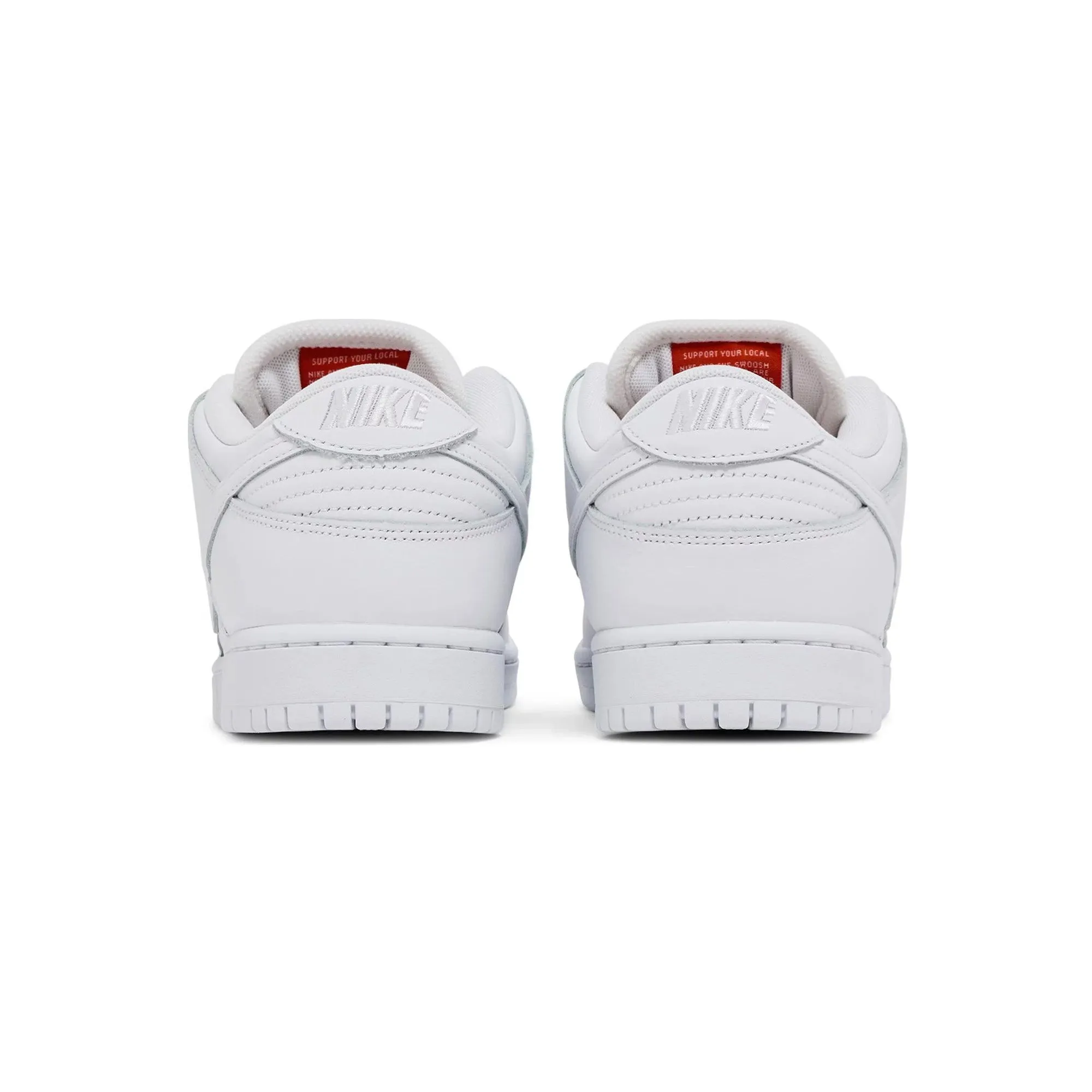 Supportive Heel Durable Ripstop Upper Nike Dunk Low Pro SB 'Triple White'