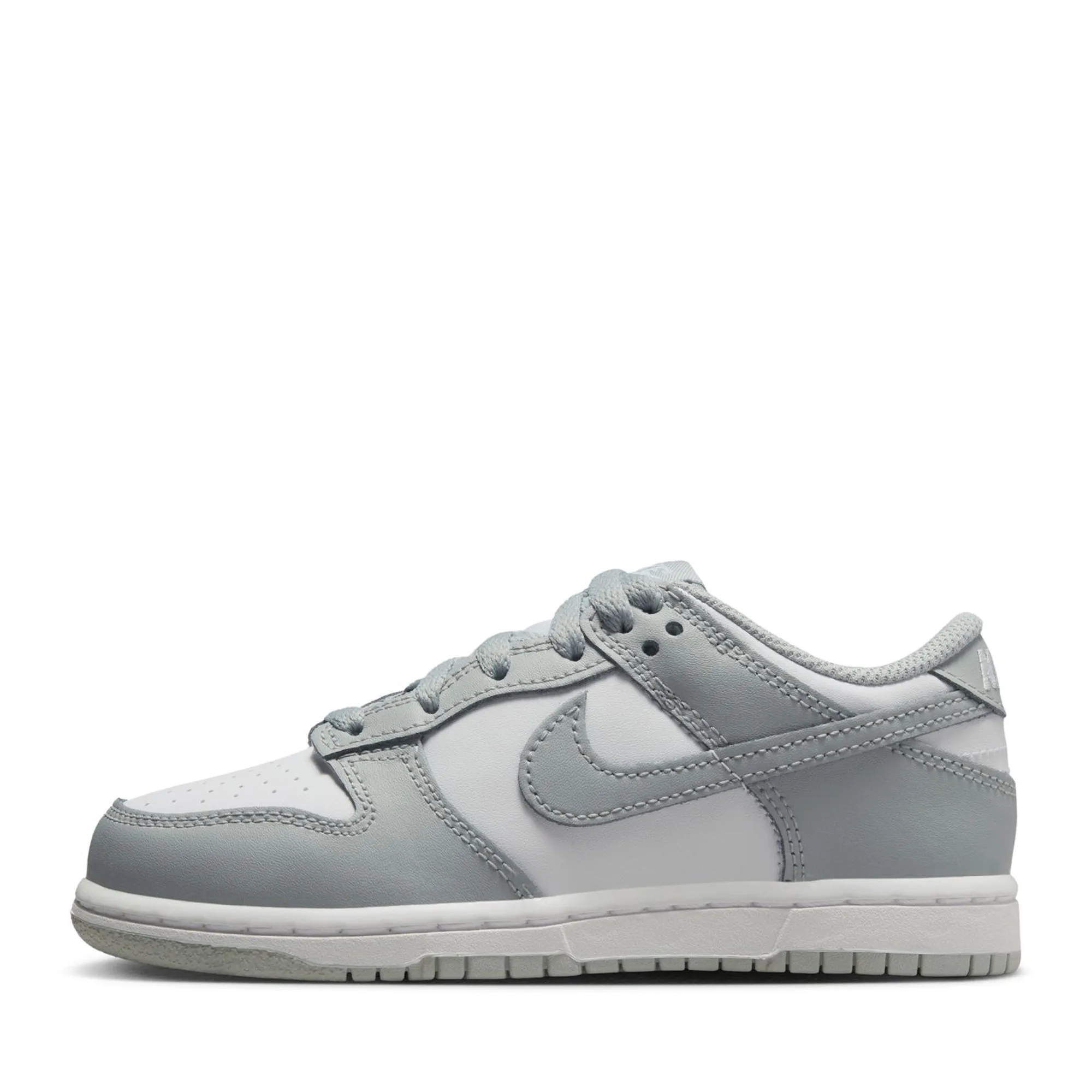 Weekend Chill Elastic Lacing Nike Dunk Low (PS) - White/Light Smoke Grey