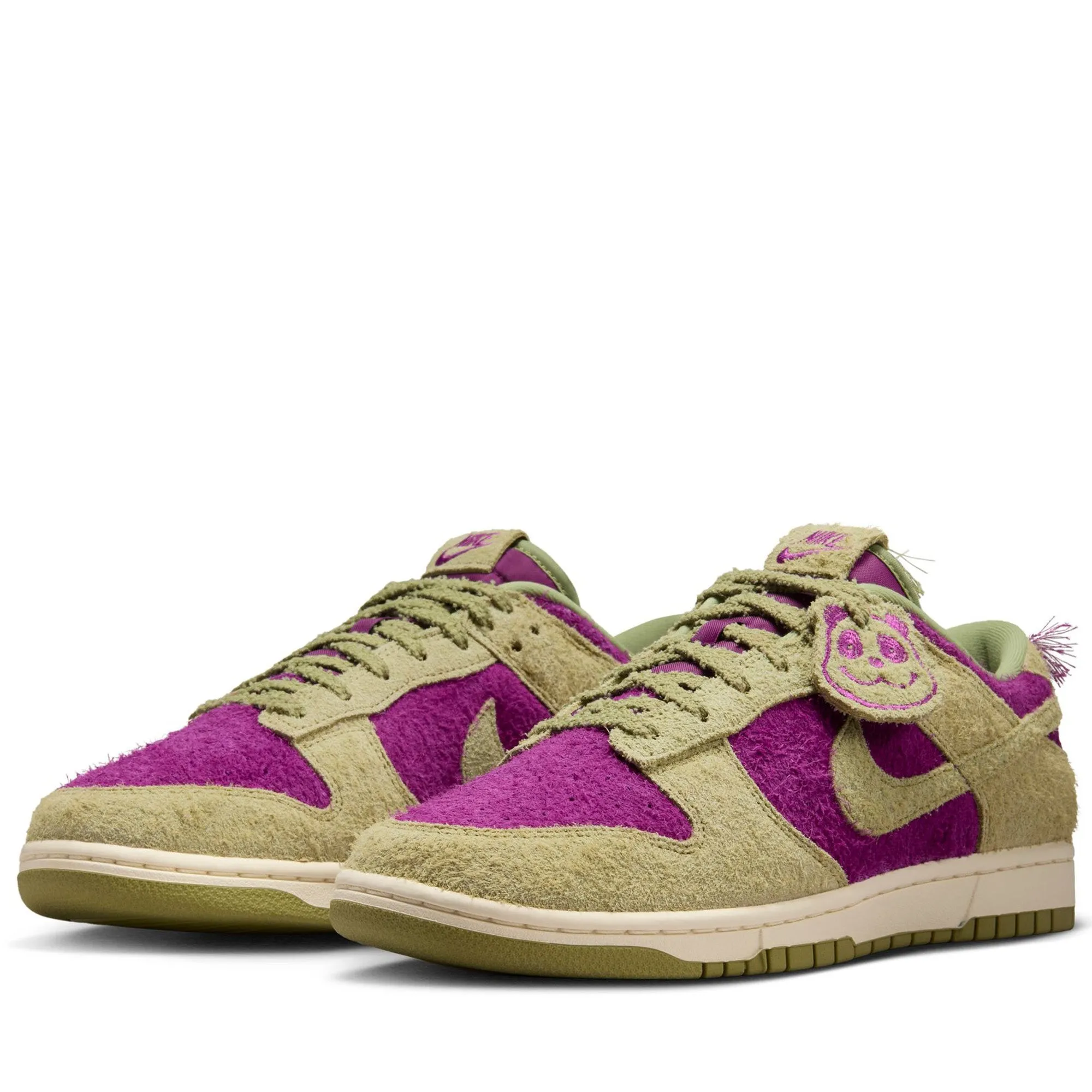 Pressure Zone Mapping Slip Resistant Nike Dunk Low Retro SE 'Panda Viotech' - Viotech/Dusty Olive