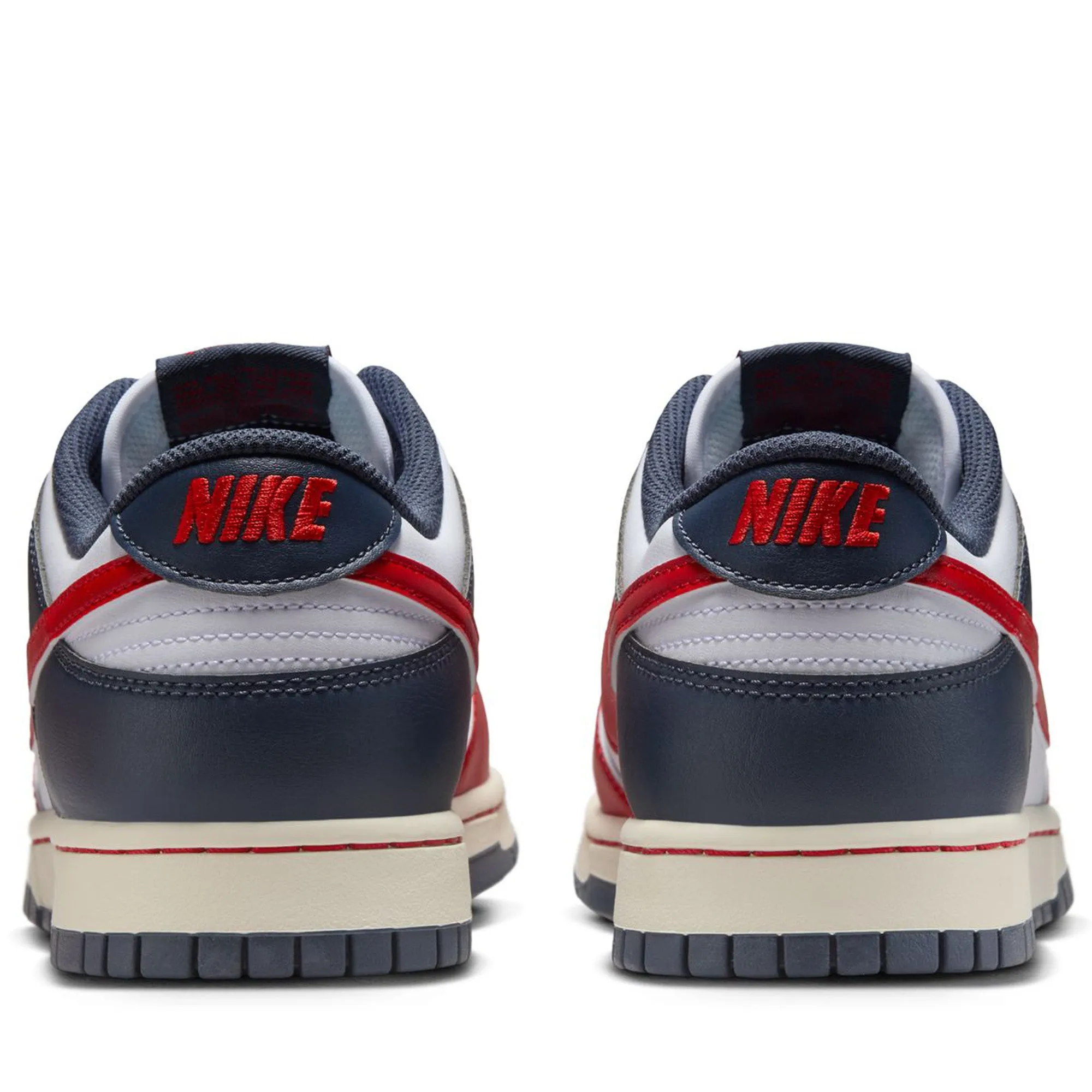 Classy comfort Strong Stitching Nike Dunk Low Retro - White/University Red