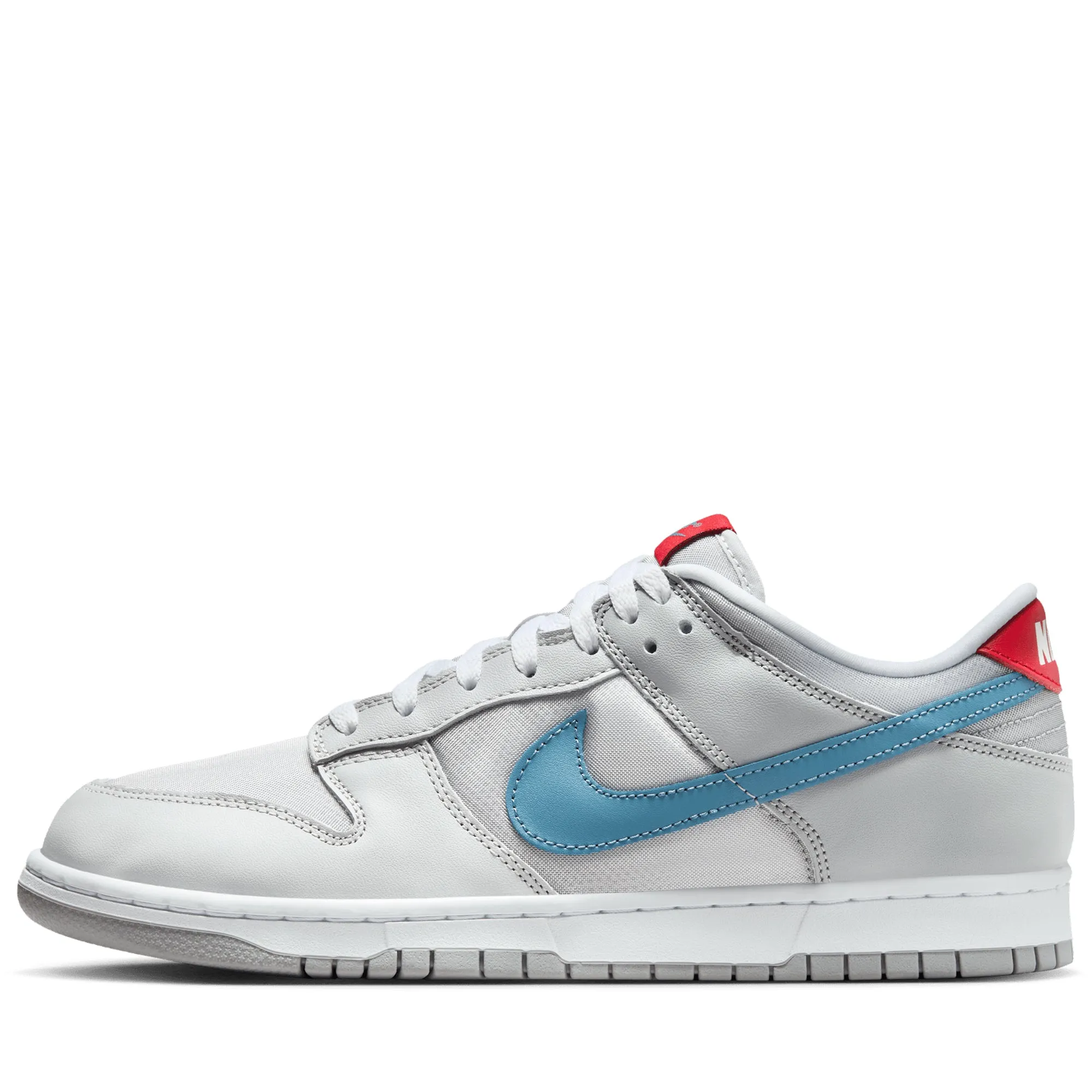 Wear resistant slim cut Nike Dunk Low 'Silver Surfer' - Metallic Silver/Aegean Storm