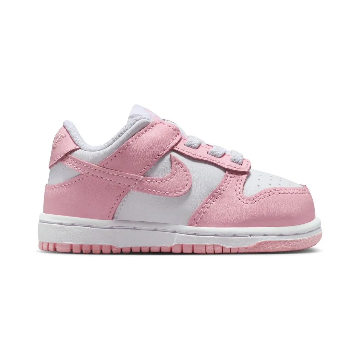 Sleek Option Extra Flex Nike Dunk Low 'White Medium Soft Pink' Baby/Toddler Shoes